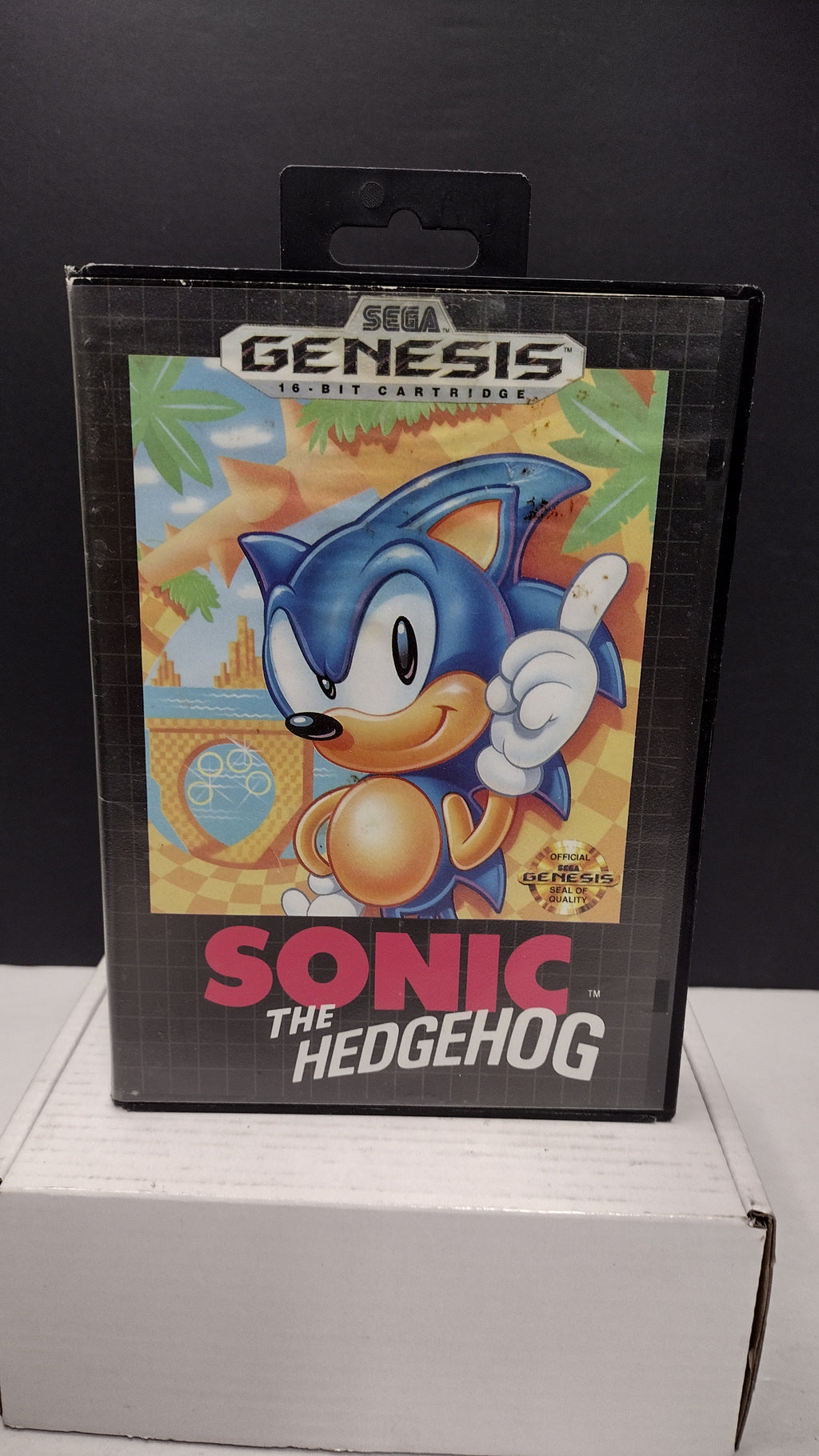 Vintage Sonic the Hedgehog Sega Genesis Box Only (No Game or Manual)