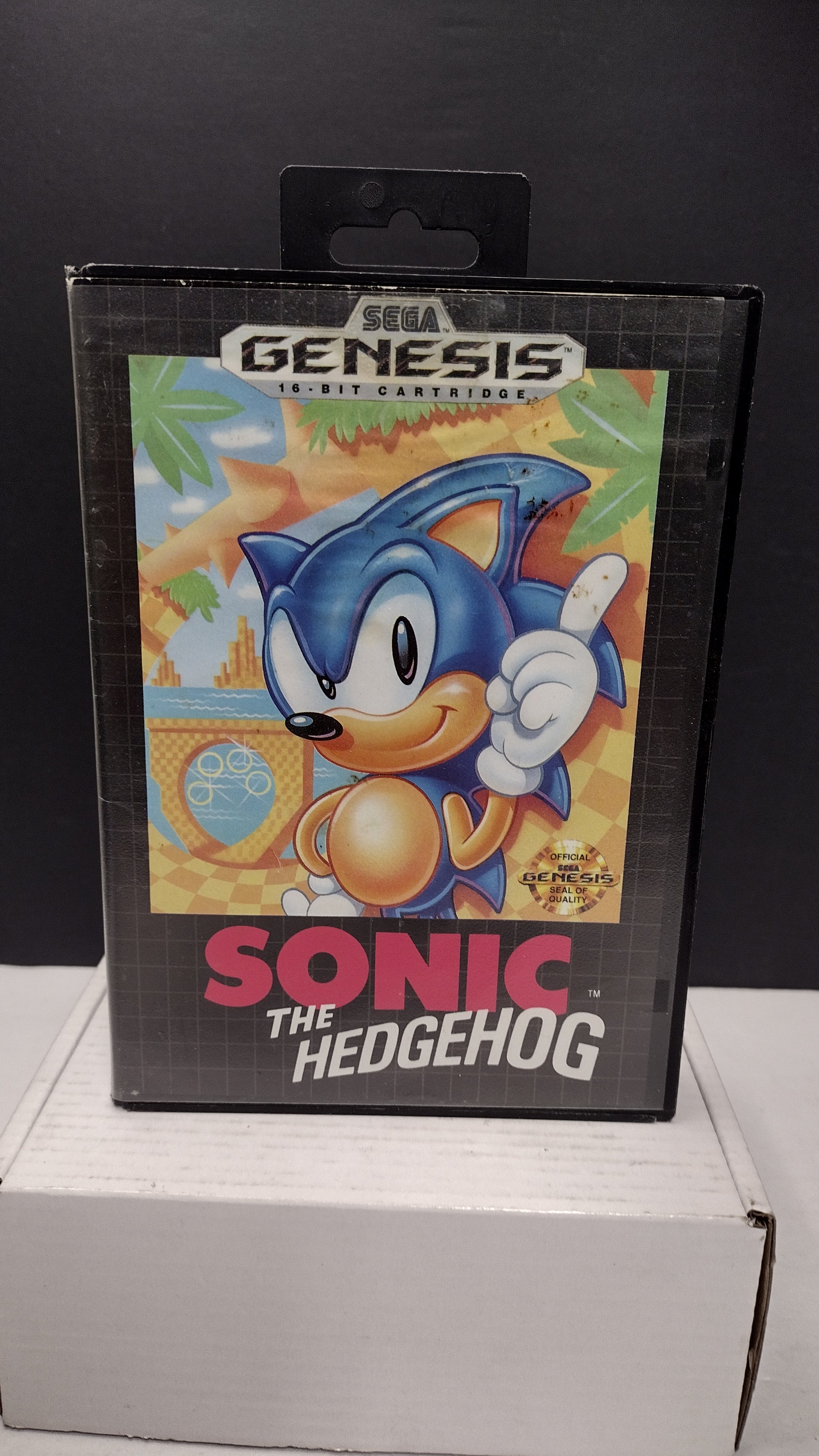 Vintage Sonic the Hedgehog Sega Genesis Box Only (No Game or Manual)