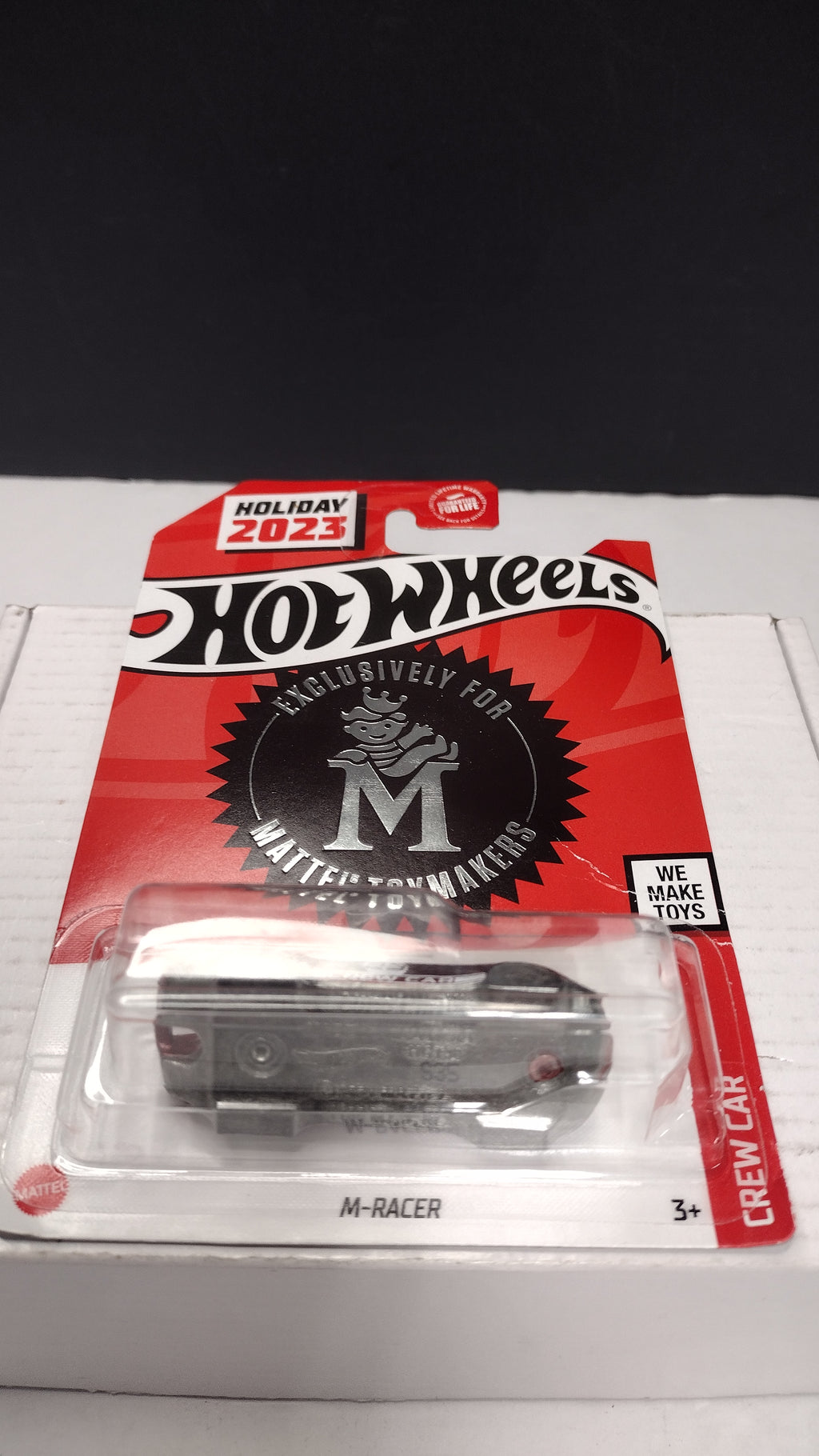 Hot Wheels Red M-Racer Keychain Car 2023 Holiday Employee Special Edition