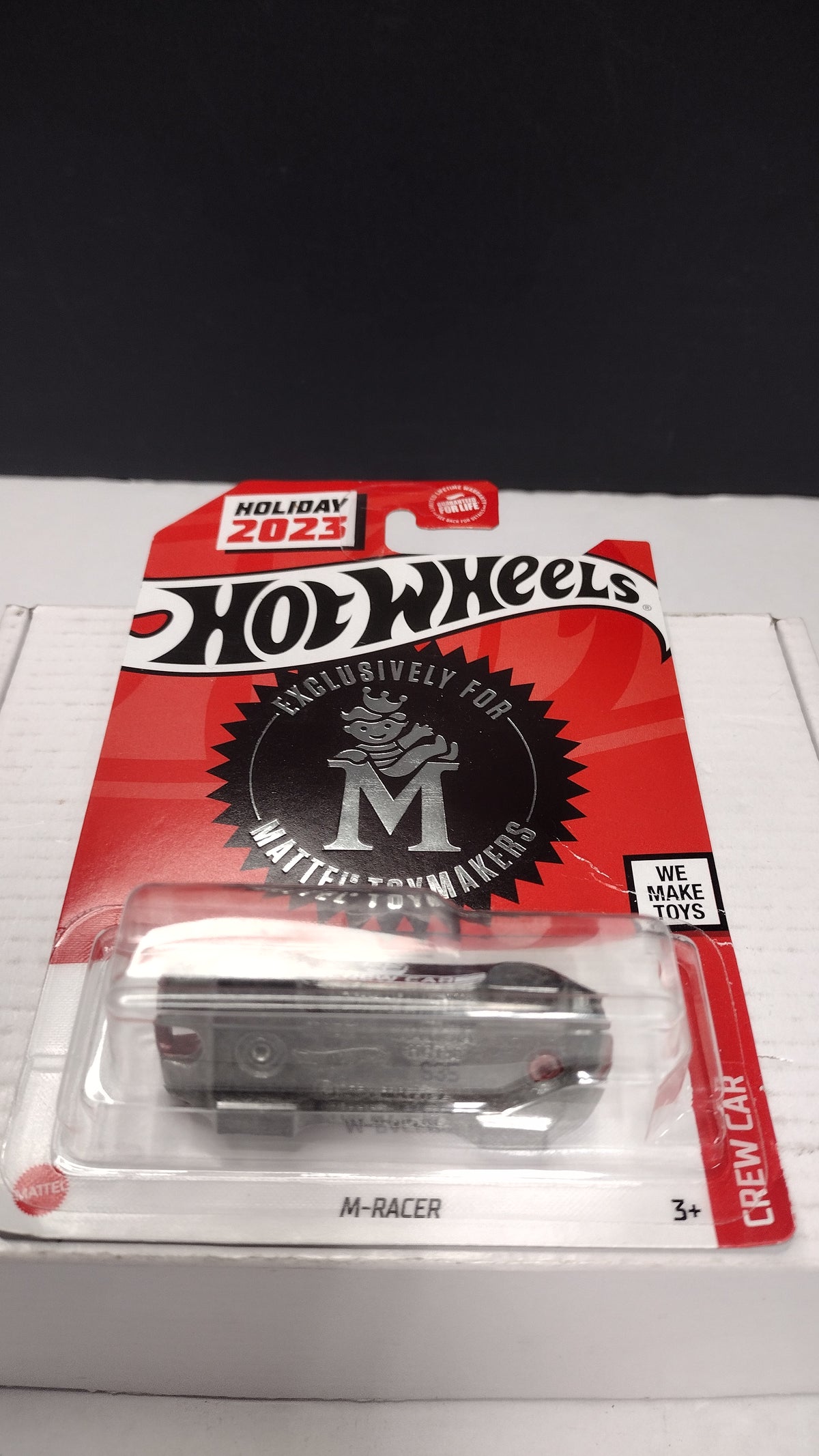 Hot Wheels Red M-Racer Keychain Car 2023 Holiday Employee Special Edition