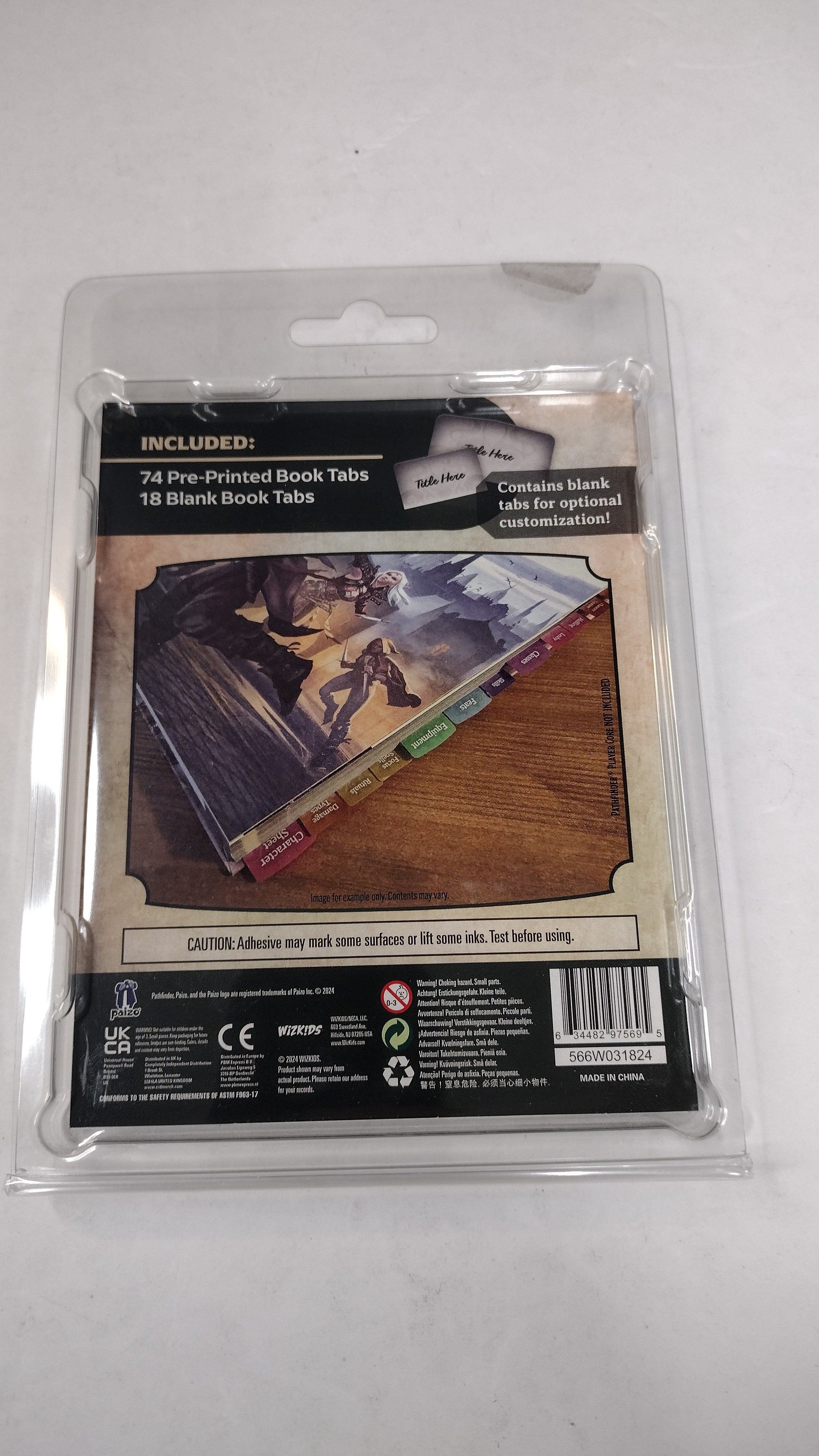 WizKids Pathfinder Book Tabs: Player Core