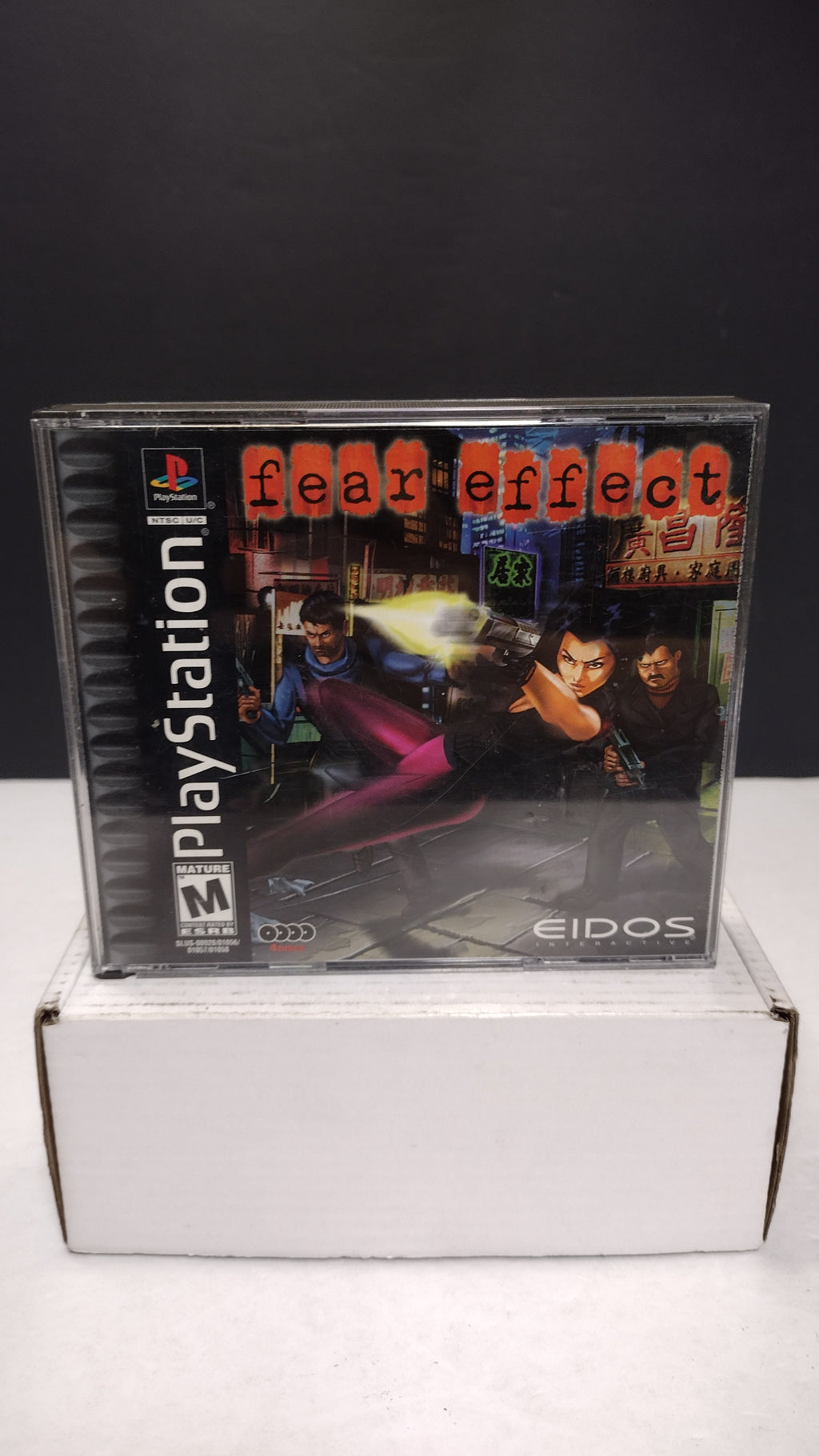 Fear Effect Sony PlayStation 1 Discs 2 3 4 Case & Manual Missing Disc 1