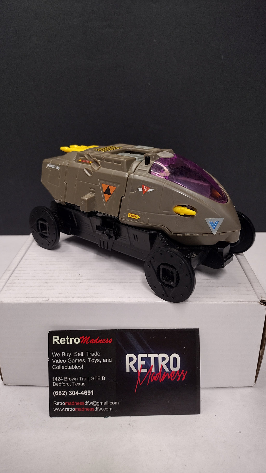 Vintage 1986 Coleco Starcom Shadow Raider Sneak Attack Vehicle (Incomplete / Mechanics Work)