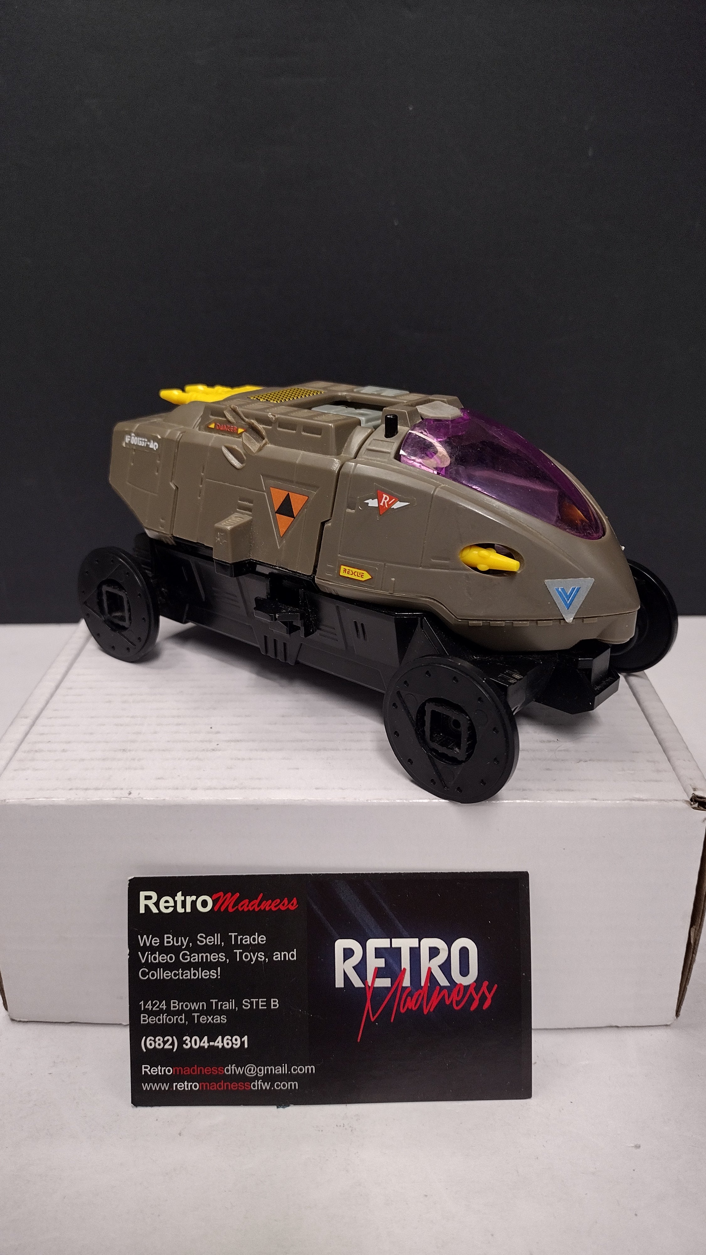 Vintage 1986 Coleco Starcom Shadow Raider Sneak Attack Vehicle (Incomplete / Mechanics Work)