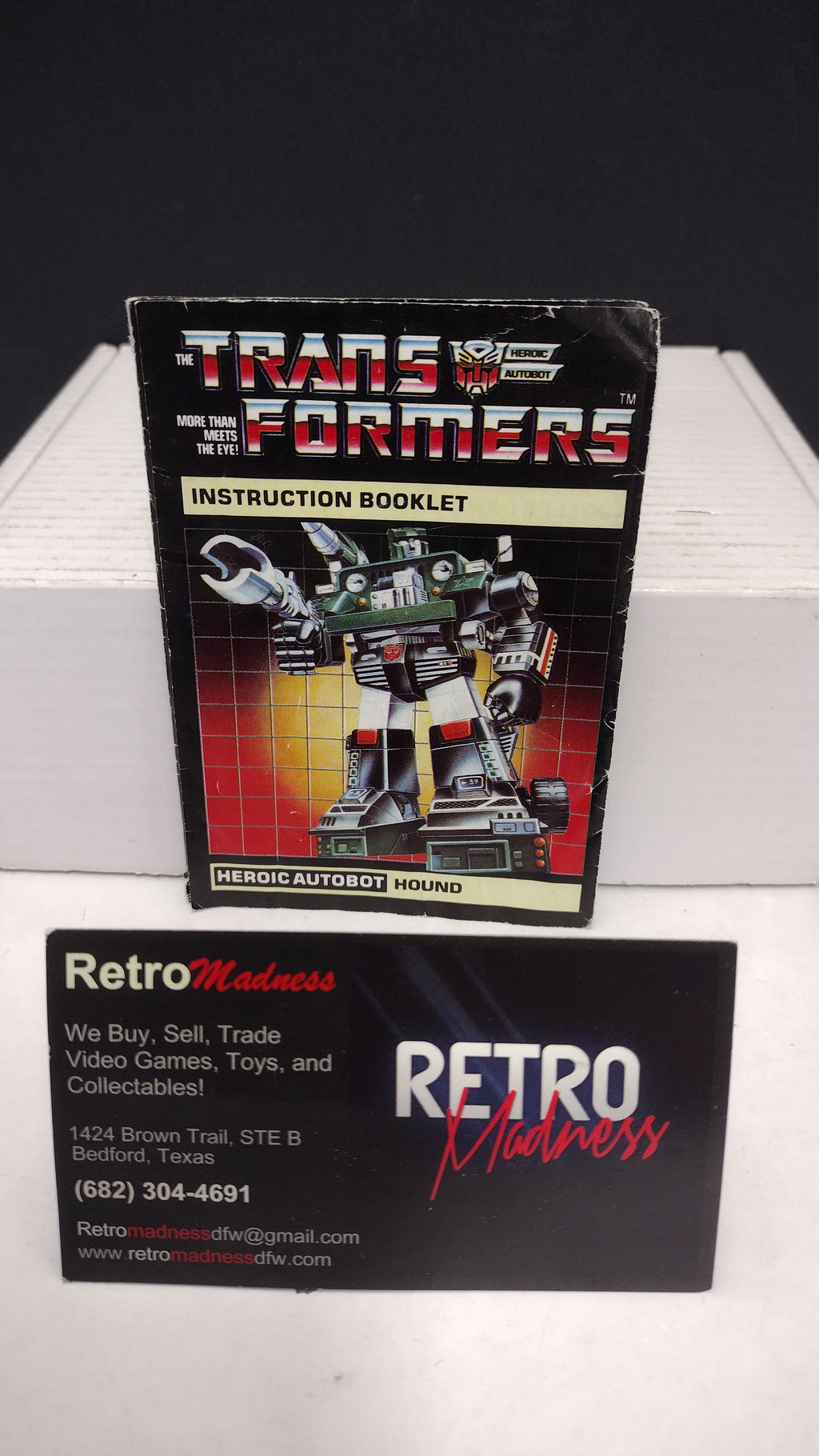 Vintage 1984 Original G1 Transformers Hound Instruction Booklet