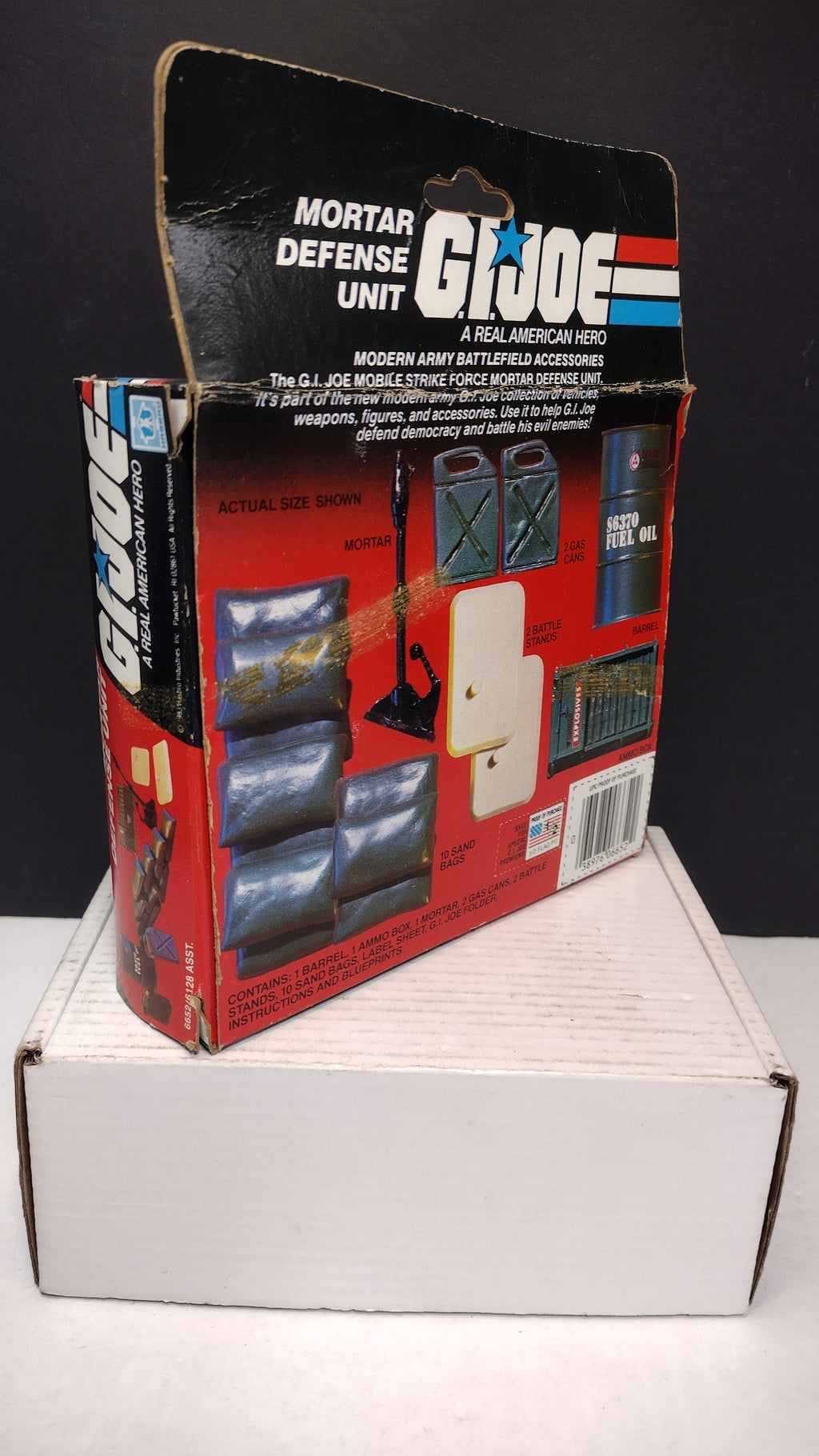 GI Joe Mortar Defense Unit EMPTY BOX ONLY Hasbro Vintage 1980s