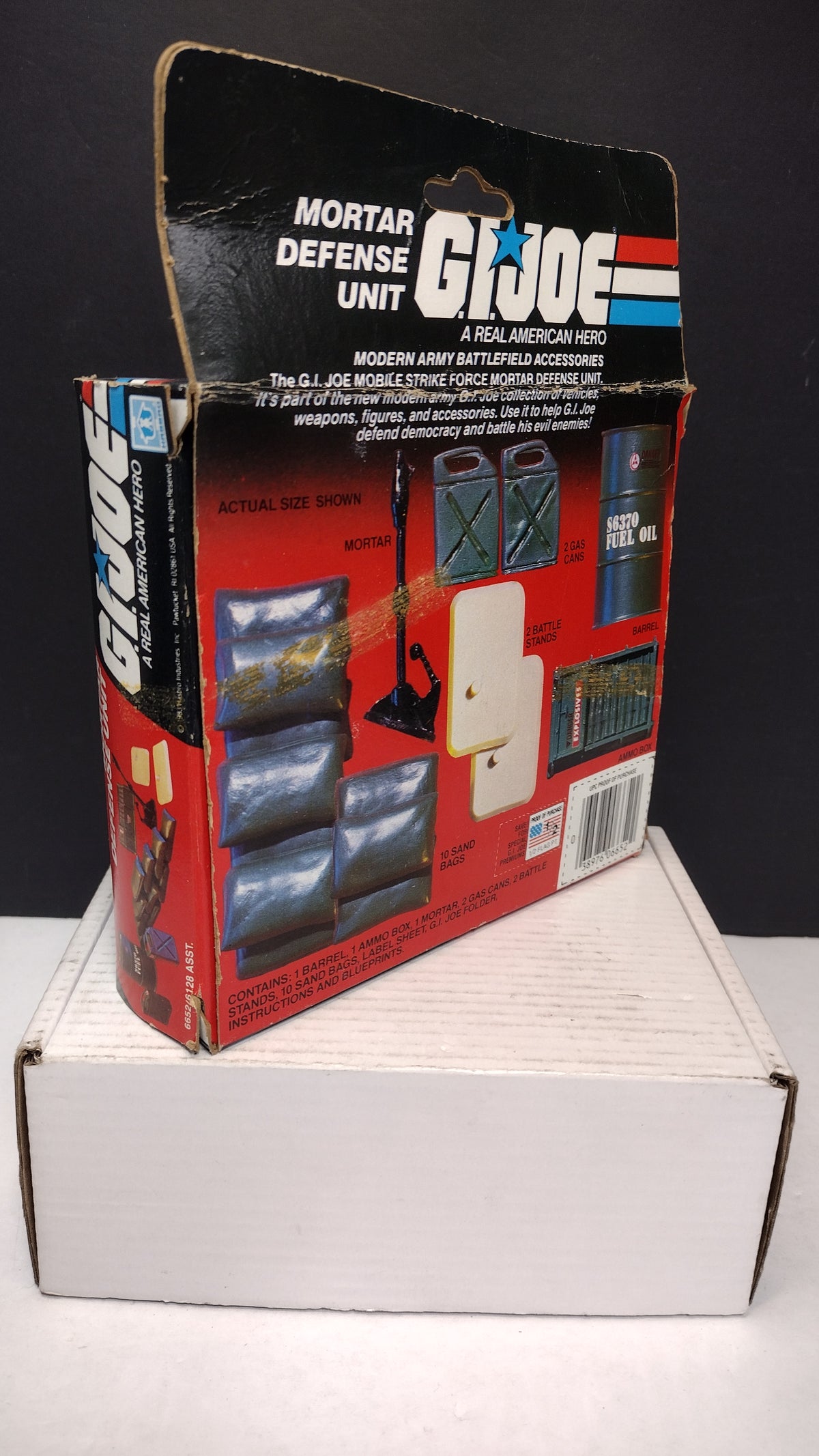GI Joe Mortar Defense Unit EMPTY BOX ONLY Hasbro Vintage 1980s