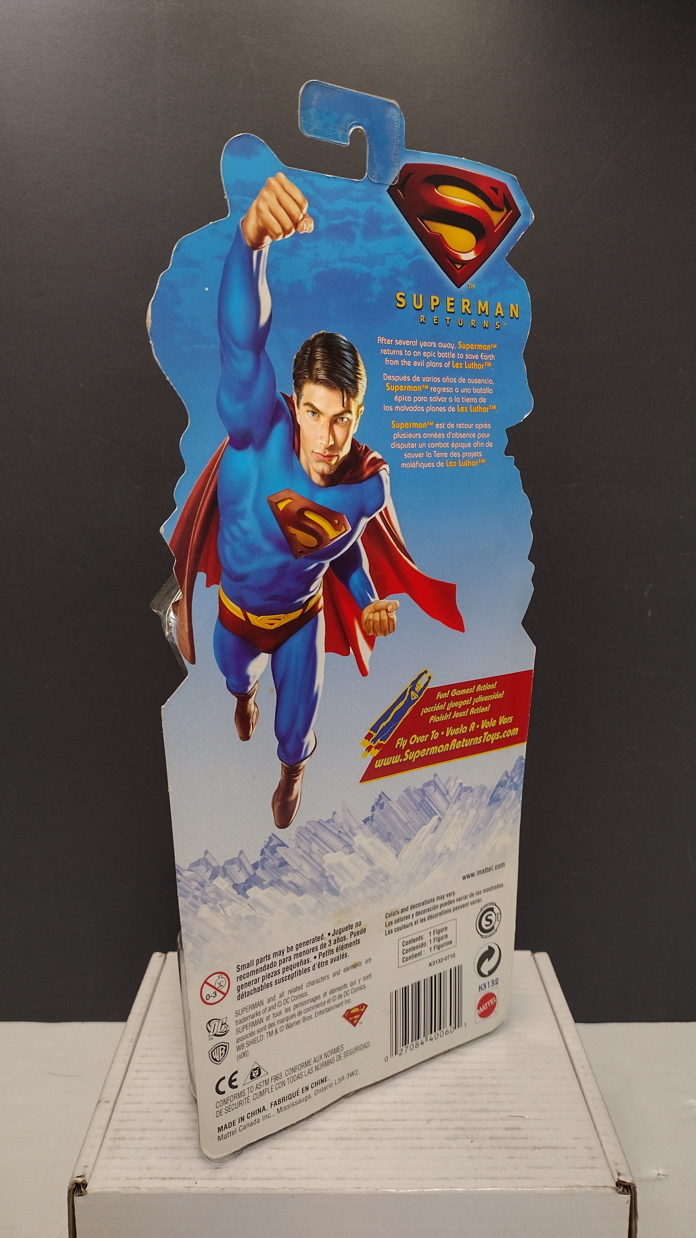 DC Comics Superman Returns Hologram Jor-El 5.5-Inch Action Figure (Mattel 2006 - Sealed on Card)