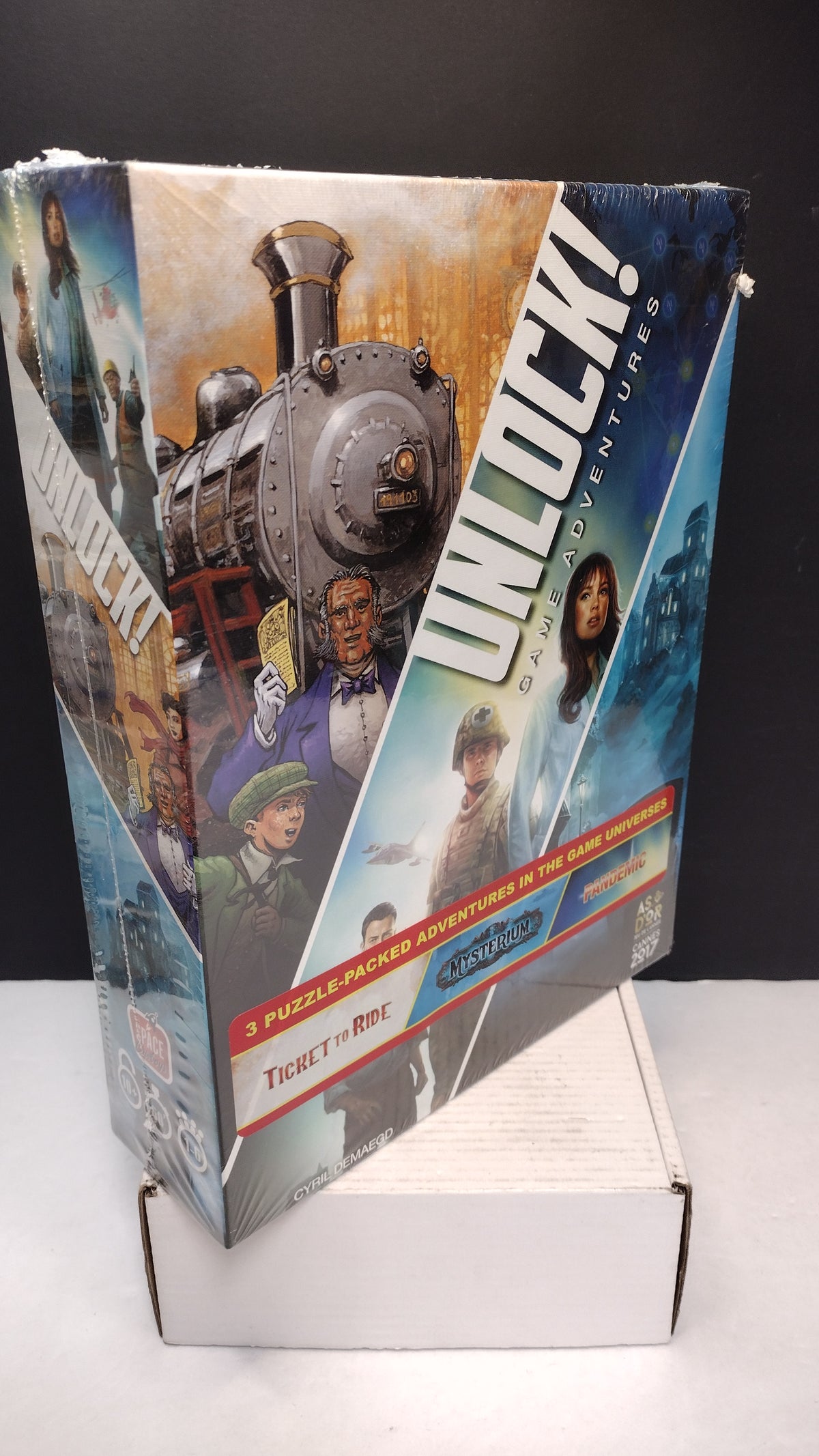 Unlock! Game Adventures Escape Room Board Game 3-in-1 Box Set New Sealed