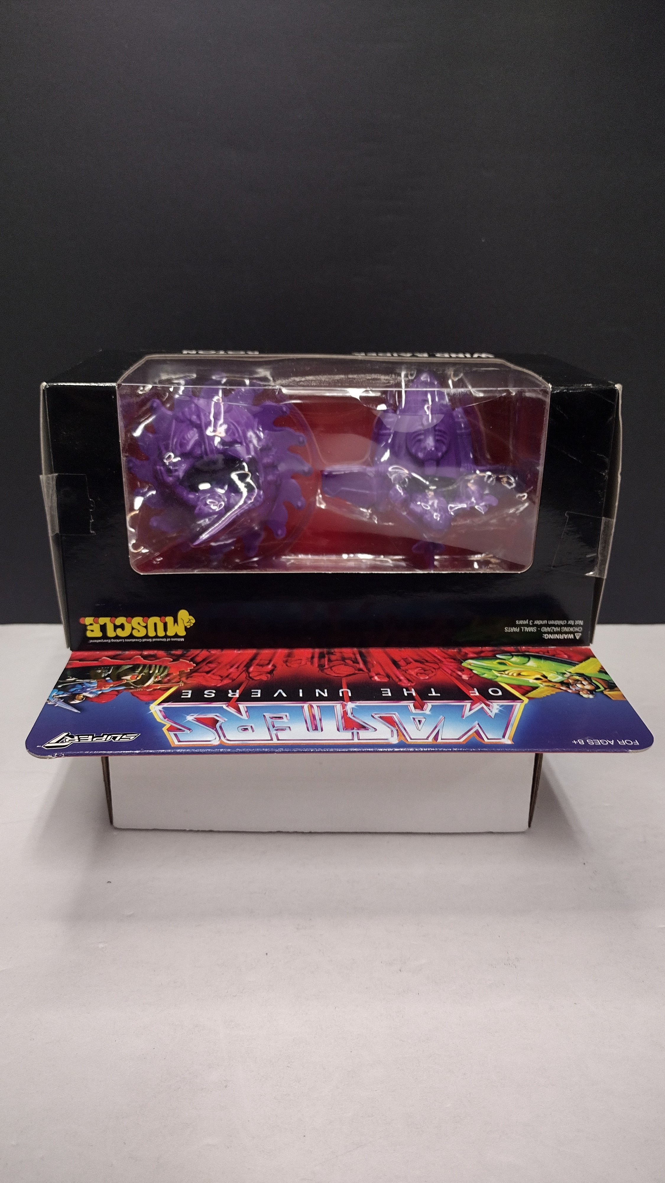 MOTU M.U.S.C.L.E. Wind Raider & Roton (Purple Variant) Retro Figure Set • Super7 Masters of the Universe
