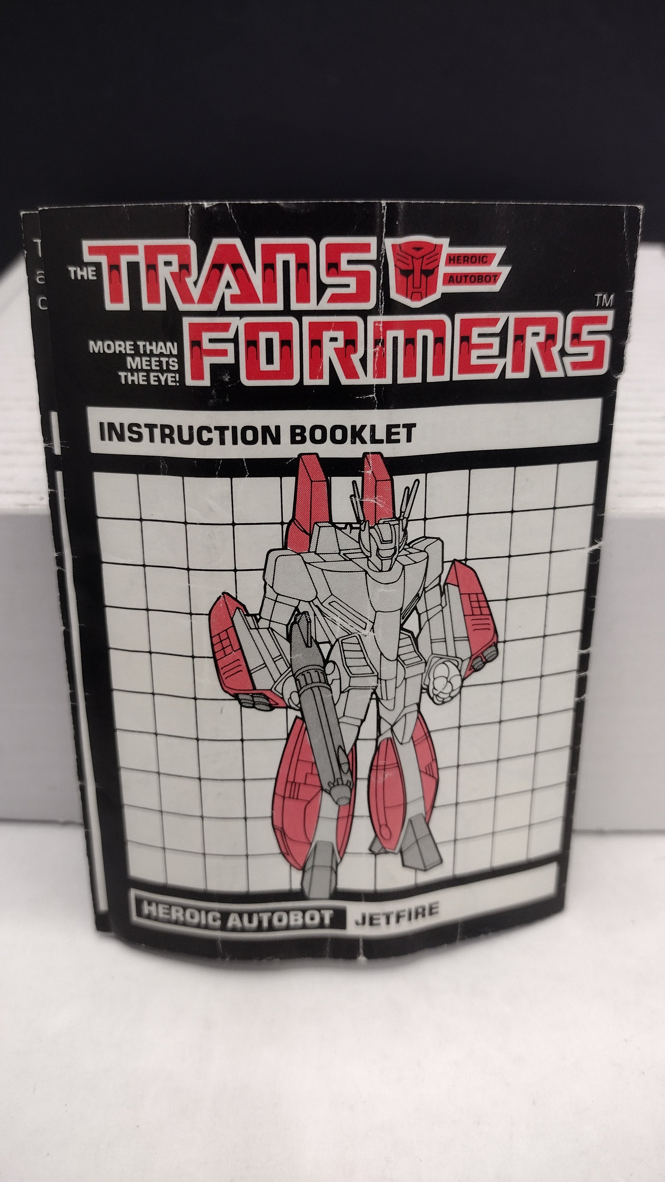 Vintage 1984 Original G1 Transformers Jetfire Instruction Booklet