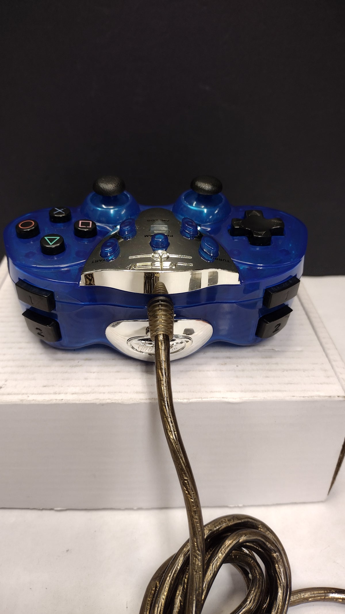 Intec Playstation 2- Star Wars Jedi-(Blue)  Wired Controller- TESTED