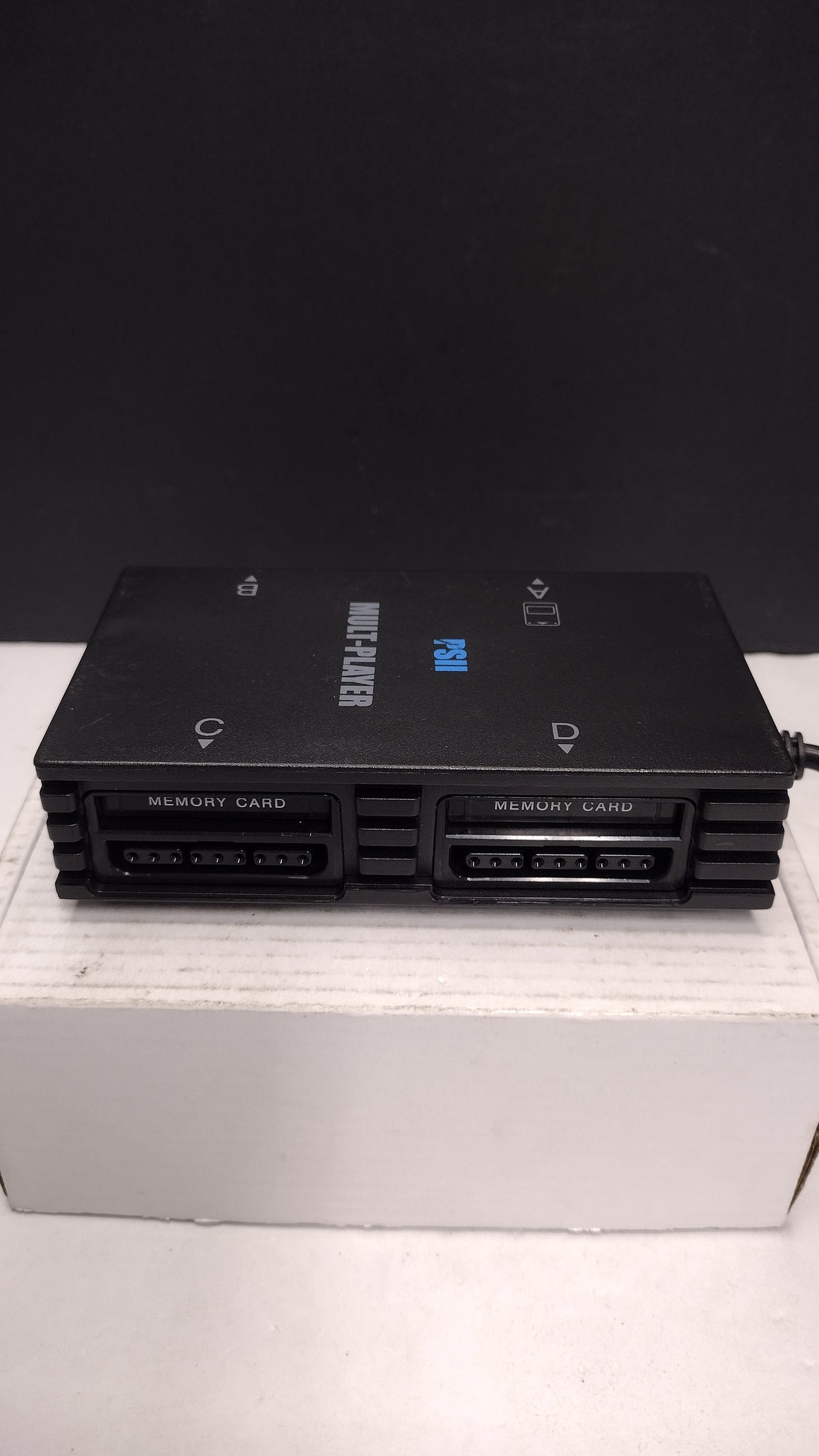 PS2 Multi-Player- Multitap Adapter- Unbranded- PSII Black Console- Tested