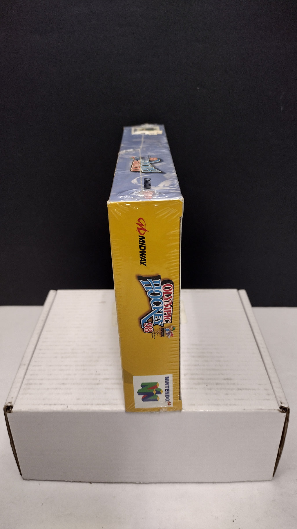 Vintage 1998 Nintendo 64 Olympic Hockey 98 Game (Complete & Factory Sealed in Box with Protector)