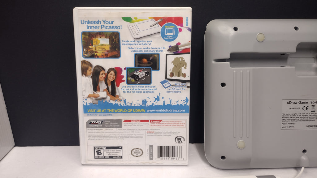 Nintendo Wii uDraw Game Tablet with uDraw Studio Game Disc- Tested and Works