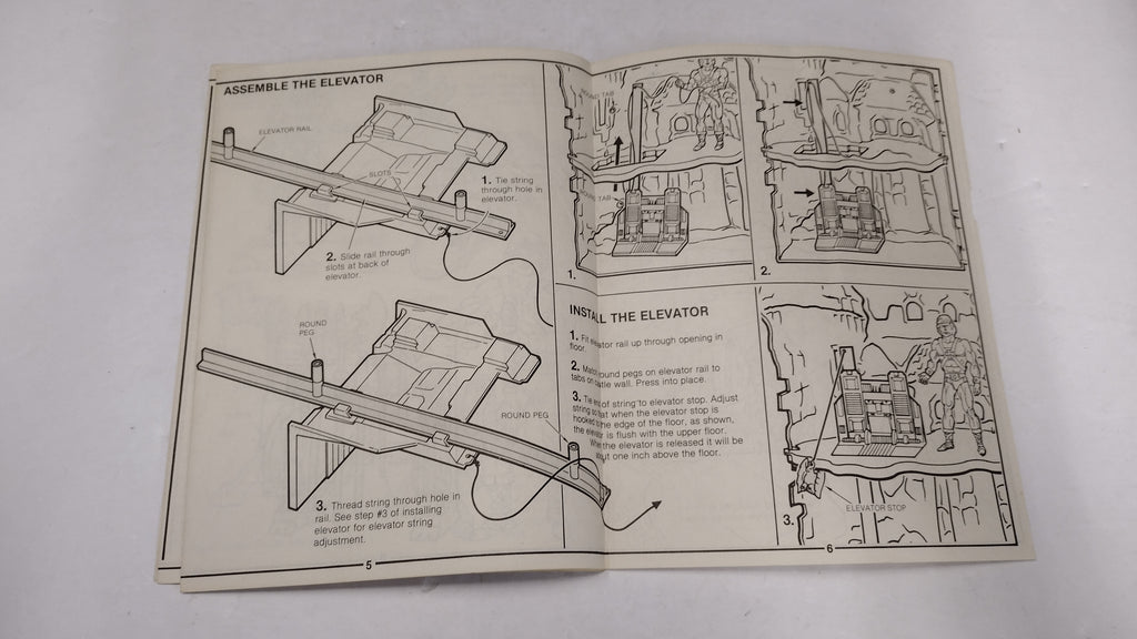 Vintage 1981 Masters of the Universe - Castle Grayskull Instructions