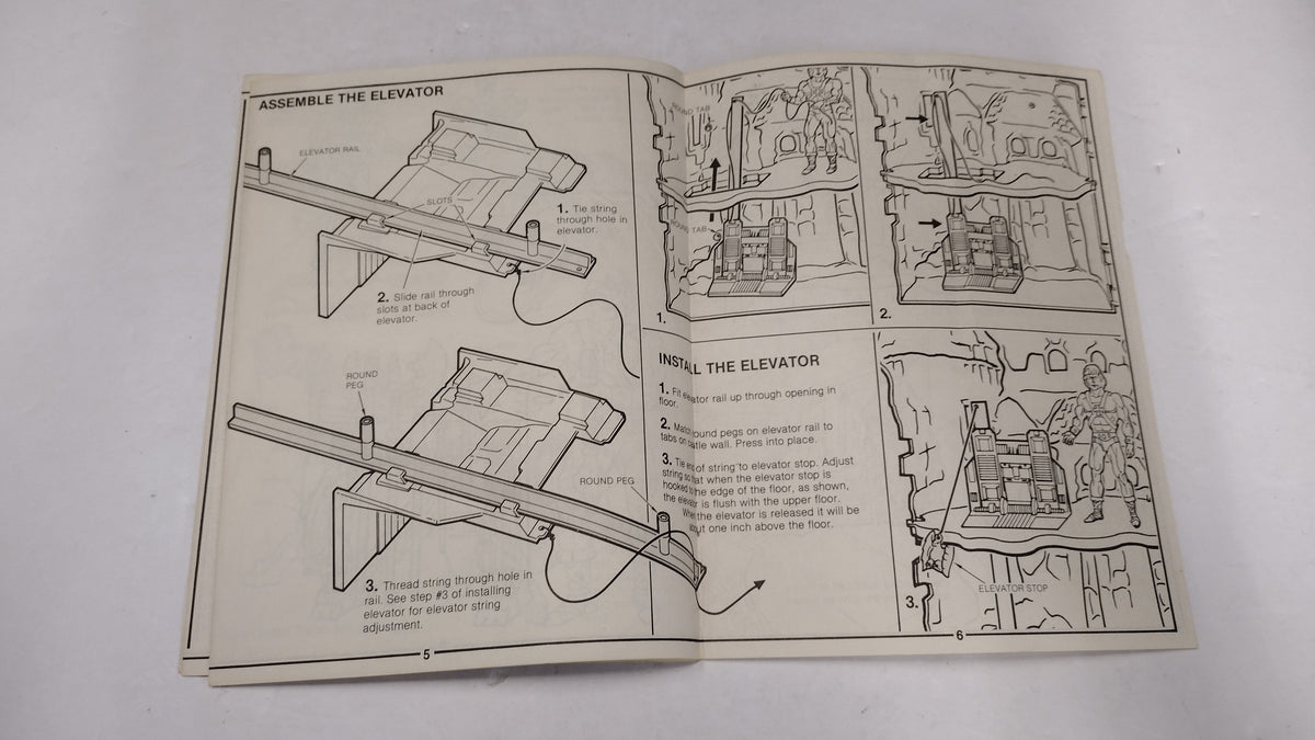 Vintage 1981 Masters of the Universe - Castle Grayskull Instructions