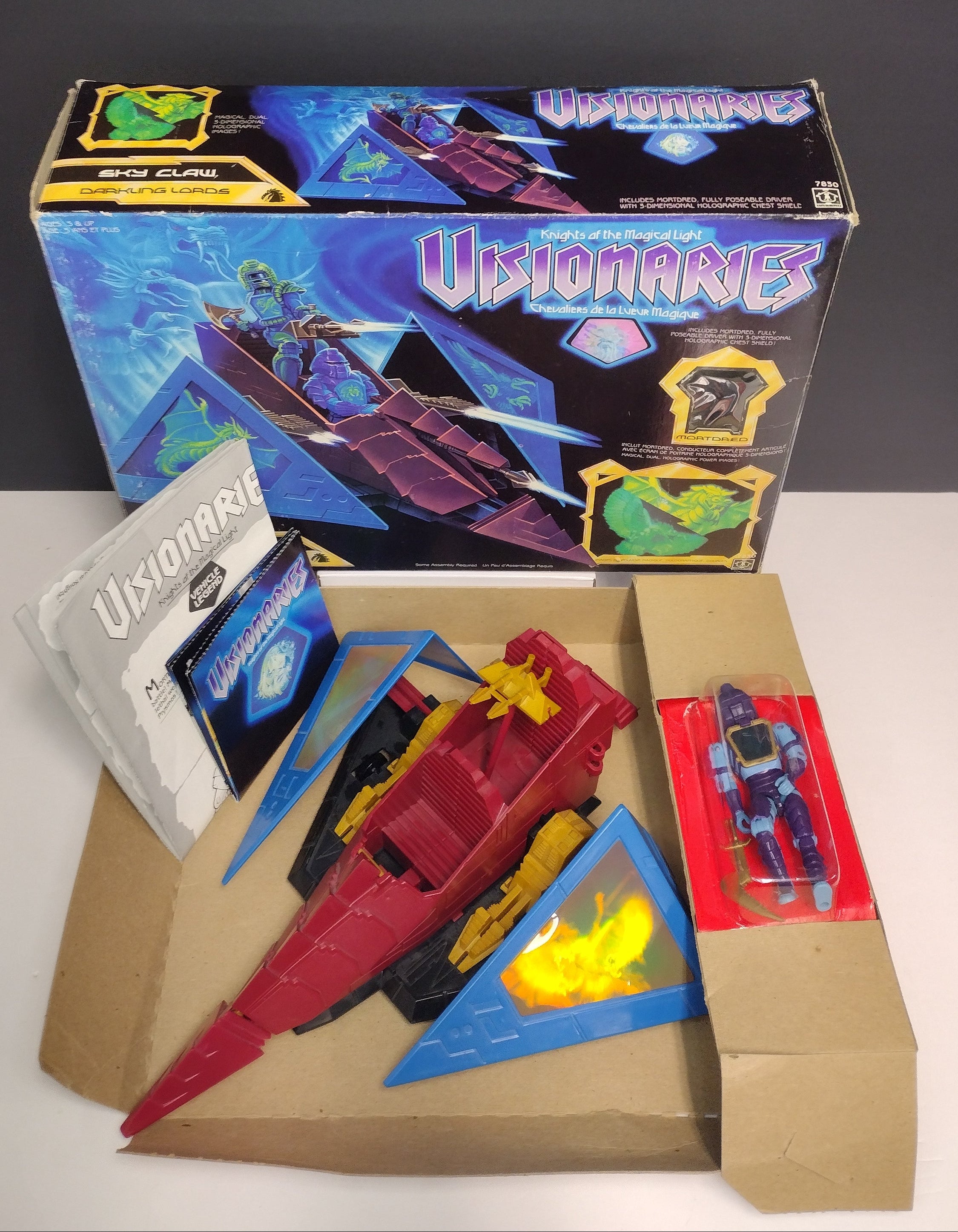Vintage 1987 Hasbro Visionaries: Sky Claw with Mortdred (Open Box)