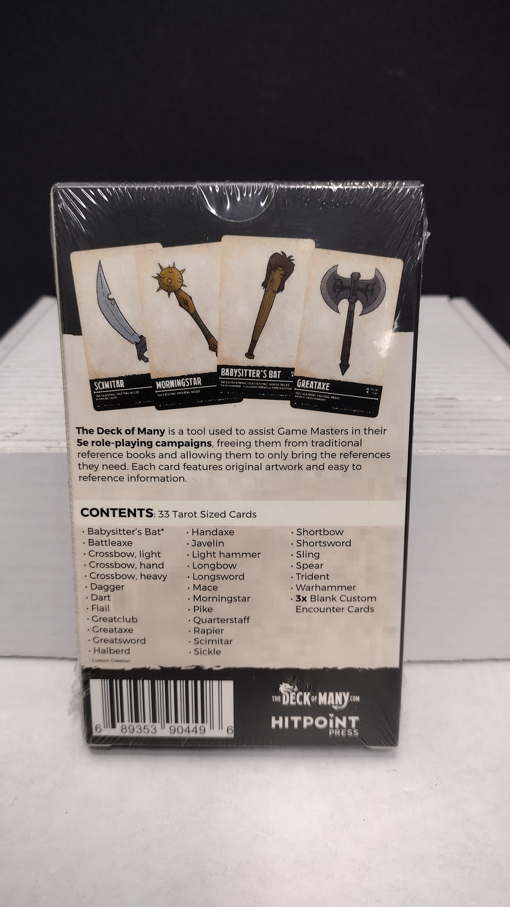 The Deck of Many: Weapons- Dungeons & Dragons- Sealed