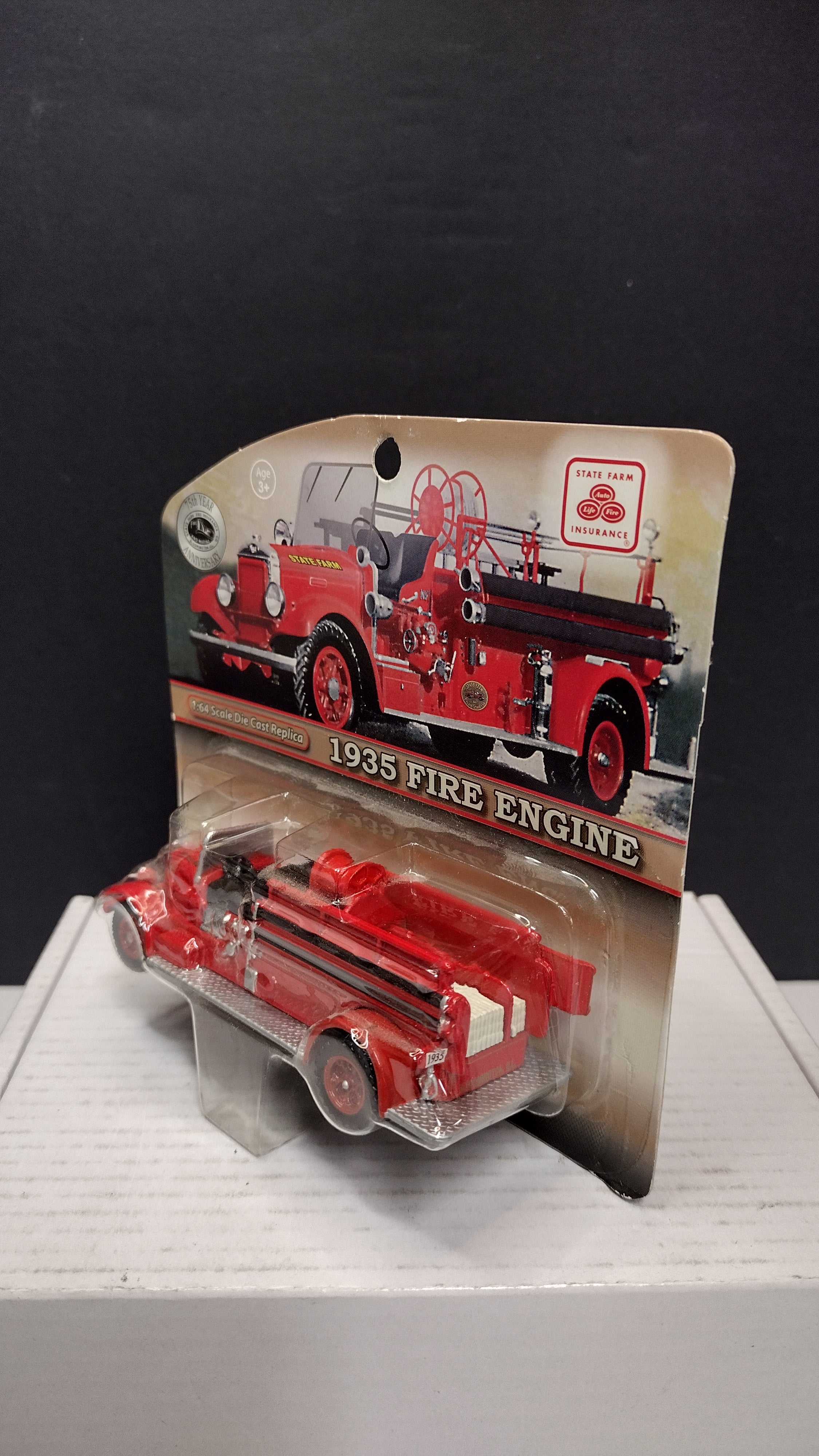 State Farm Insurance 75th Anniversary 1935 Fire Engine NV-00220 Die-Cast Vehicle NIB