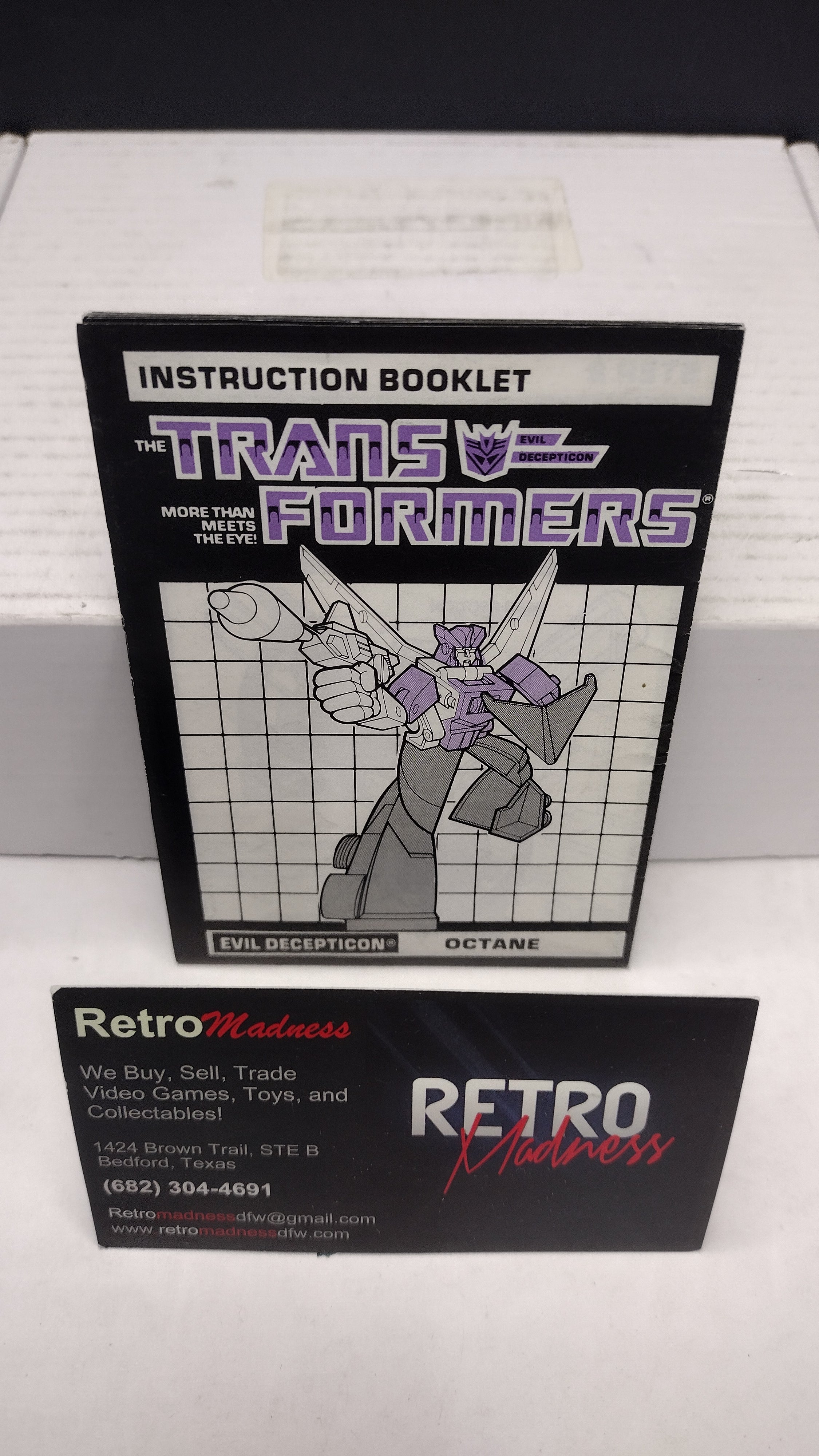 Vintage 1986 Original G1 Transformers Octane Instruction Booklet