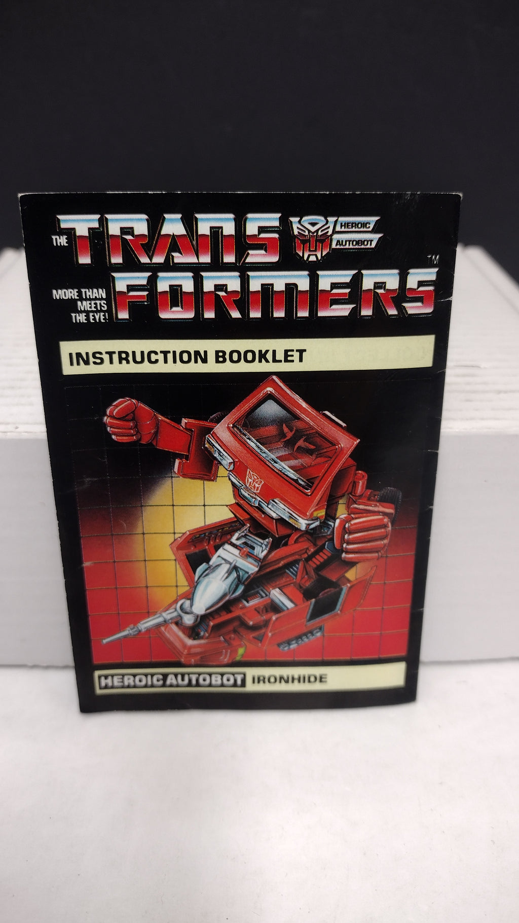 Vintage 1984 Original G1 Transformers Ironhide Instruction Booklet