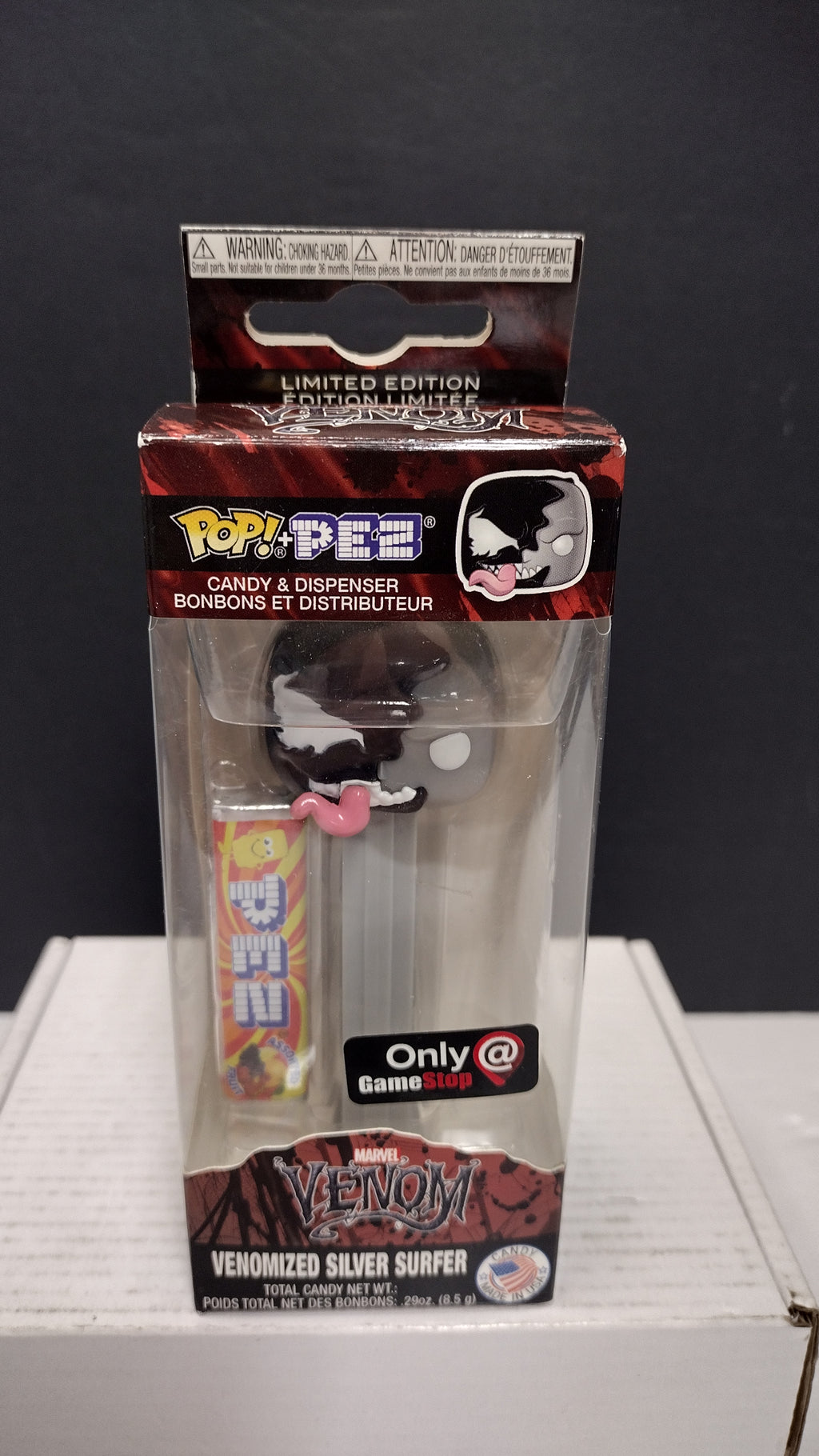 Funko POP! PEZ Marvel Venomized Silver Surfer Candy Dispenser (GameStop Exclusive - Brand New Sealed)