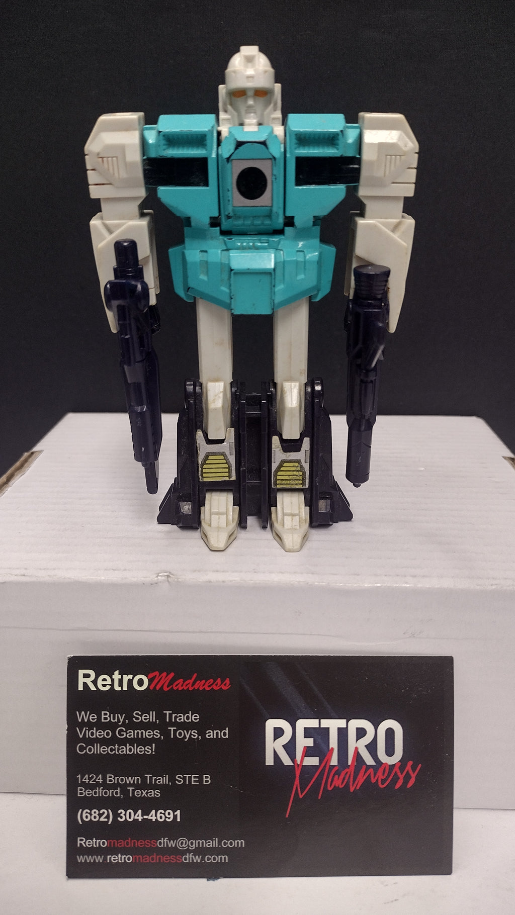 Vintage 1987 G1 Transformers: Decepticon Wingspan Action Figure – Loose Figure with Both Weapons (Missing Wings & Decals)