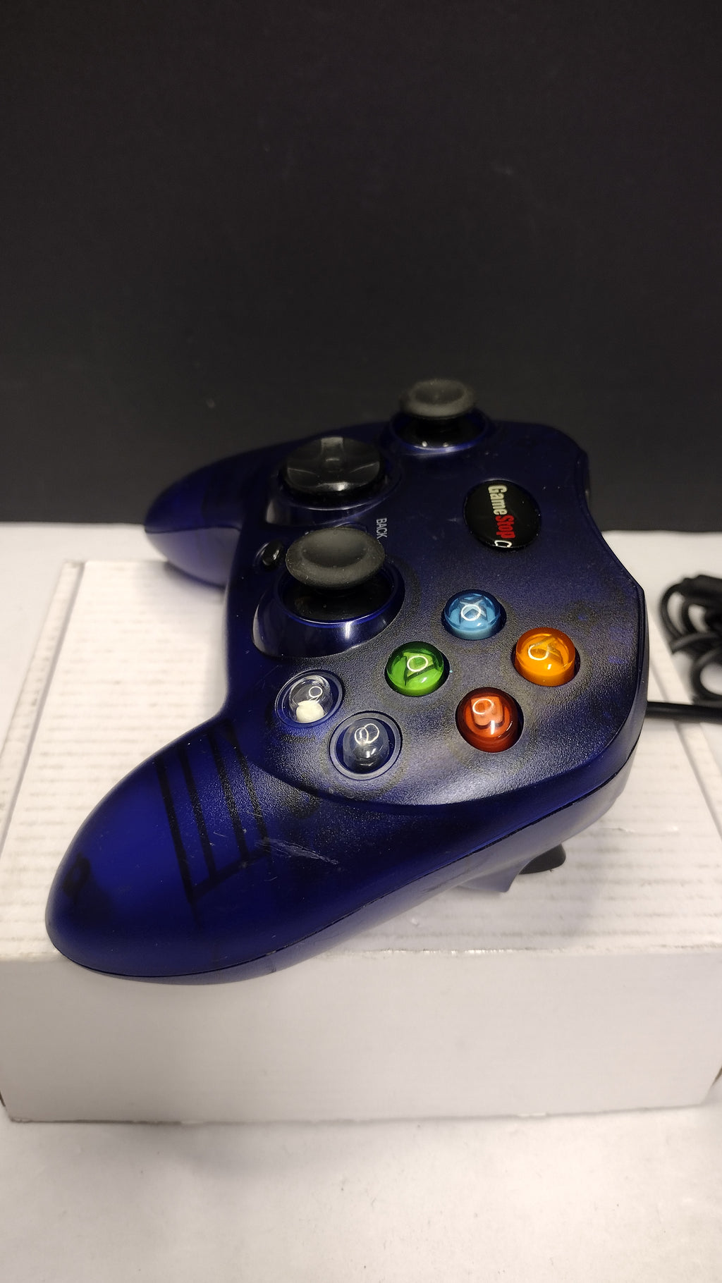 GameStop Xbox Wired Controller Blue BB-136 Original Xbox Tested