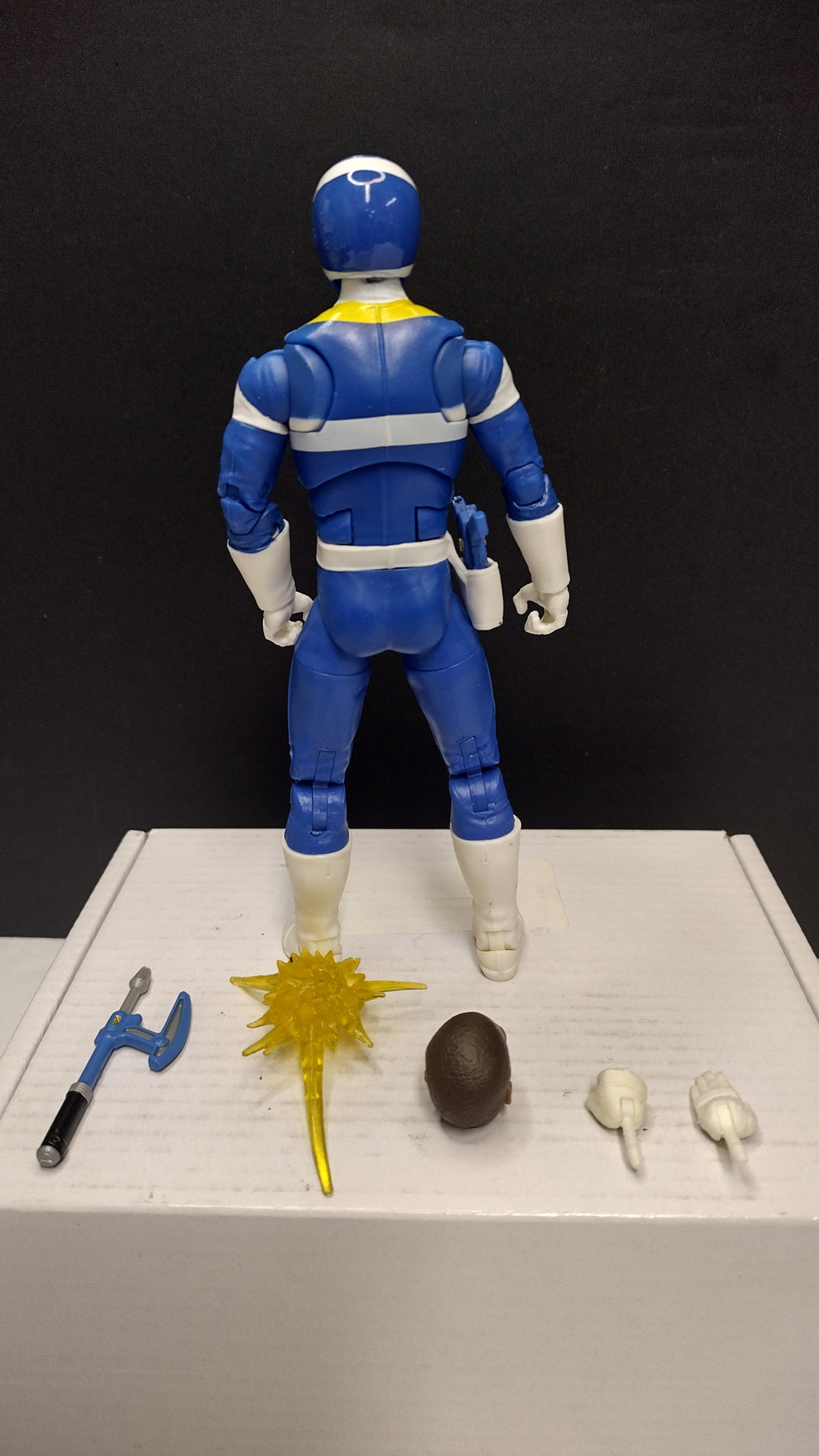 Power Rangers Lightning Collection: In Space Blue Ranger 6-Inch Action Figure • Loose & 100% Complete (Hasbro)