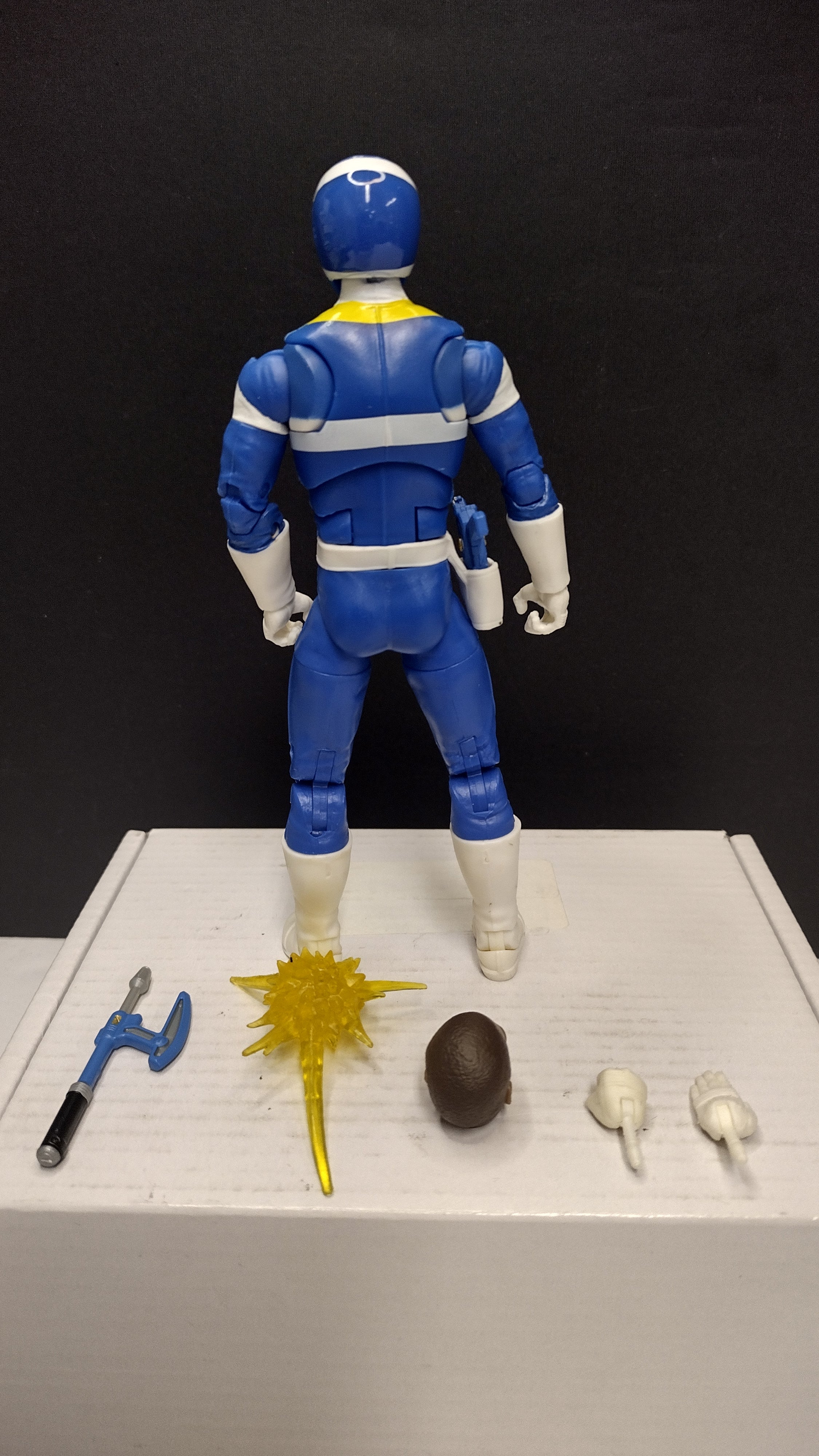Power Rangers Lightning Collection: In Space Blue Ranger 6-Inch Action Figure • Loose & 100% Complete (Hasbro)
