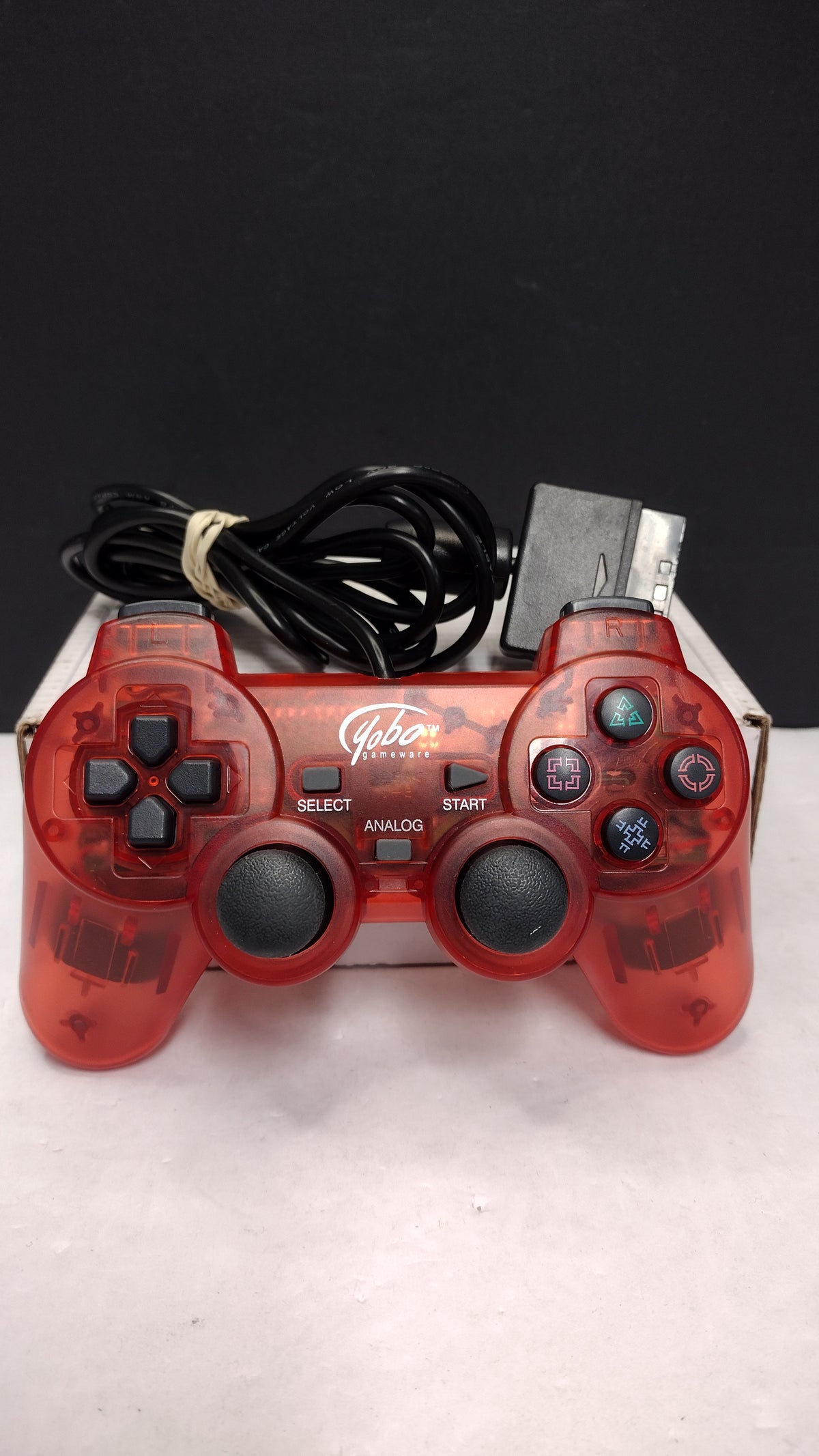Yobo Gameware- PS1 PS2- (Red) Analog Controller- Tested