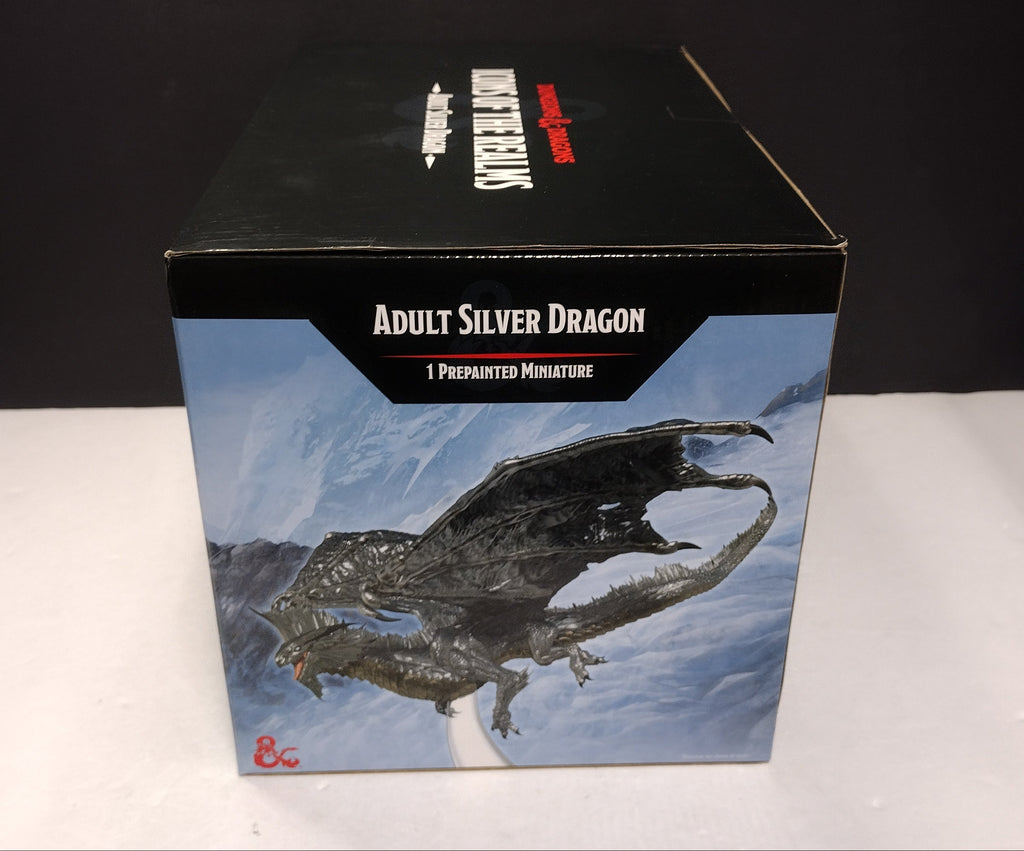 D&D Icons of the Realms Adult Silver Dragon Figure WizKids Sealed Box