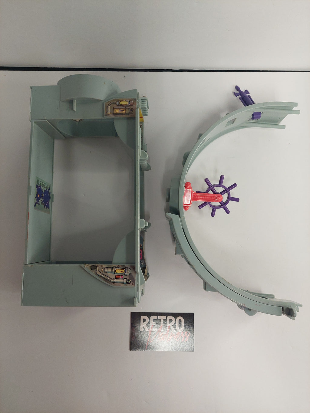 Vintage 1990 Teenage Mutant Ninja Turtles Technodrome Center Middle Parts