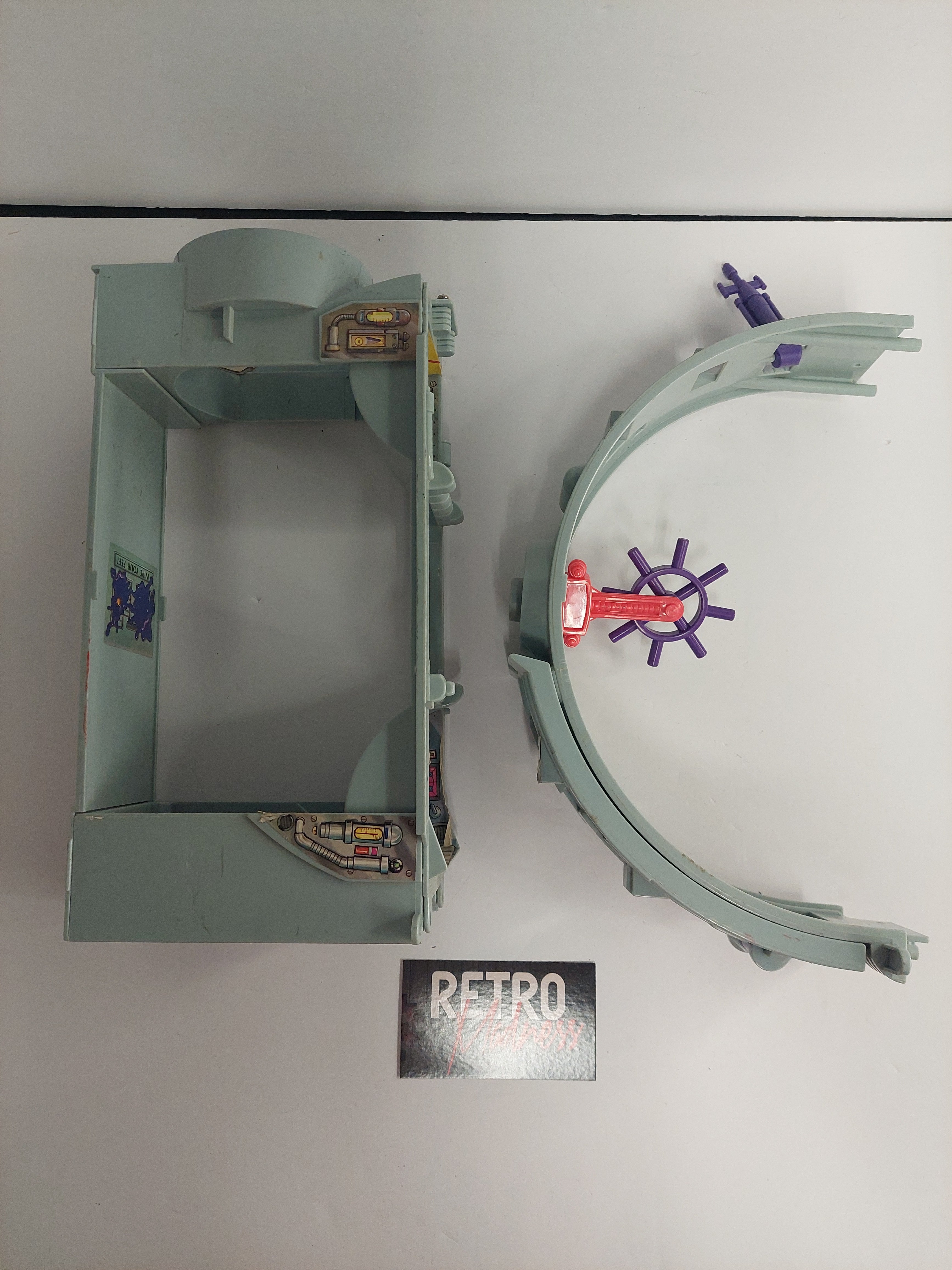 Vintage 1990 Teenage Mutant Ninja Turtles Technodrome Center Middle Parts