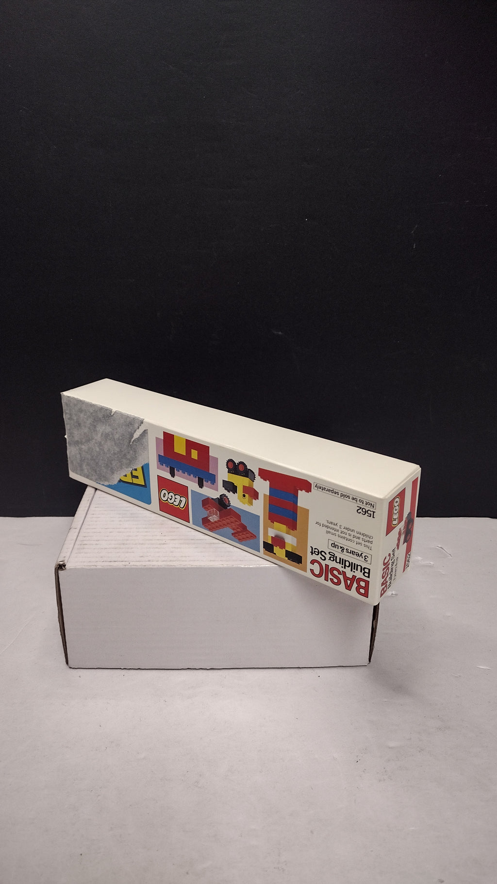 Vintage 1985 LEGO Basic Building Set #1562 Crest Toothpaste Mail-In Promo (Factory Sealed / Sticker Removal Packaging Wear)