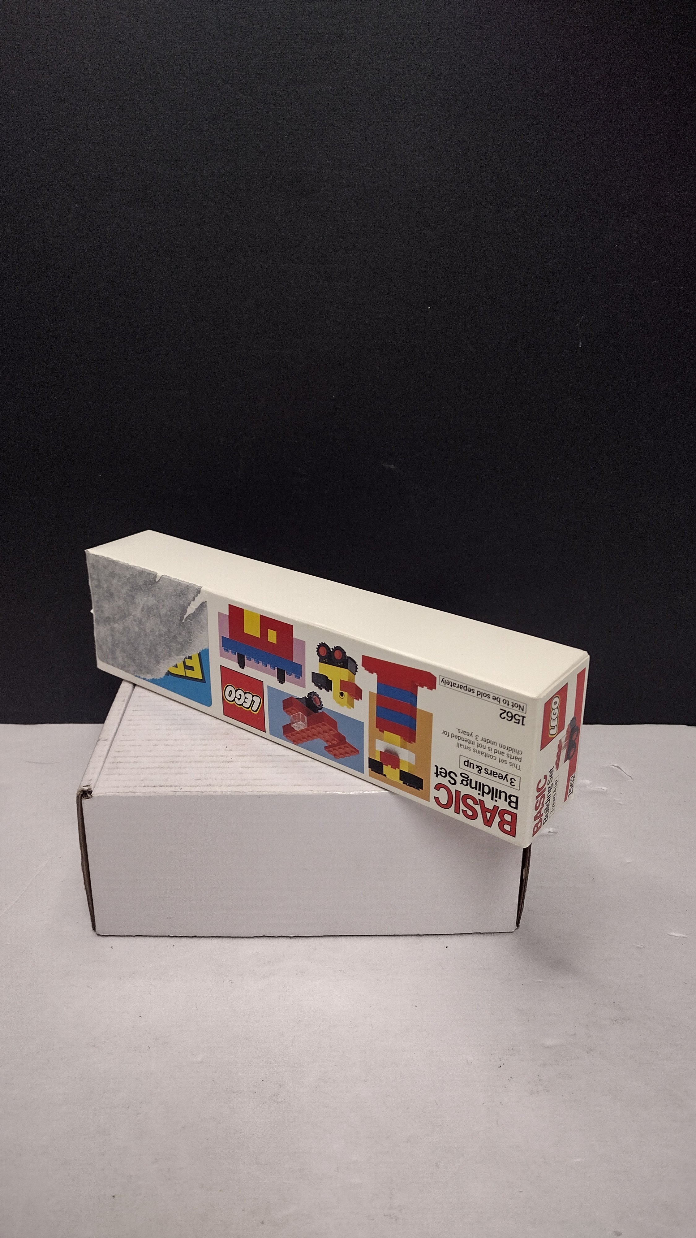Vintage 1985 LEGO Basic Building Set #1562 Crest Toothpaste Mail-In Promo (Factory Sealed / Sticker Removal Packaging Wear)