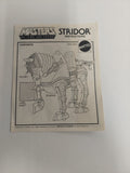 Vintage 1983 Masters of the Universe Stridor Instructions