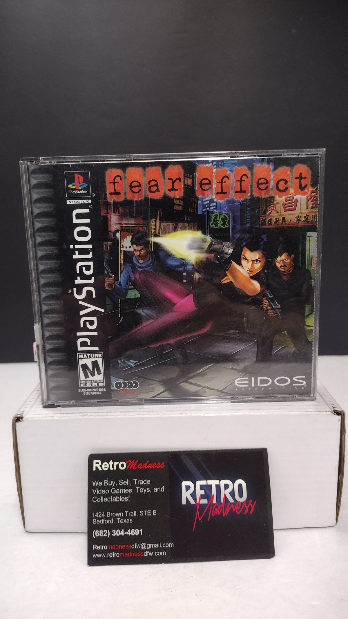 Fear Effect Sony PlayStation 1 Discs 2 3 4 Case & Manual Missing Disc 1