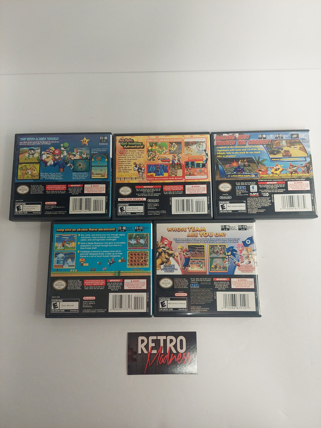 Nintendo DS Game Case No Games Lot of 5