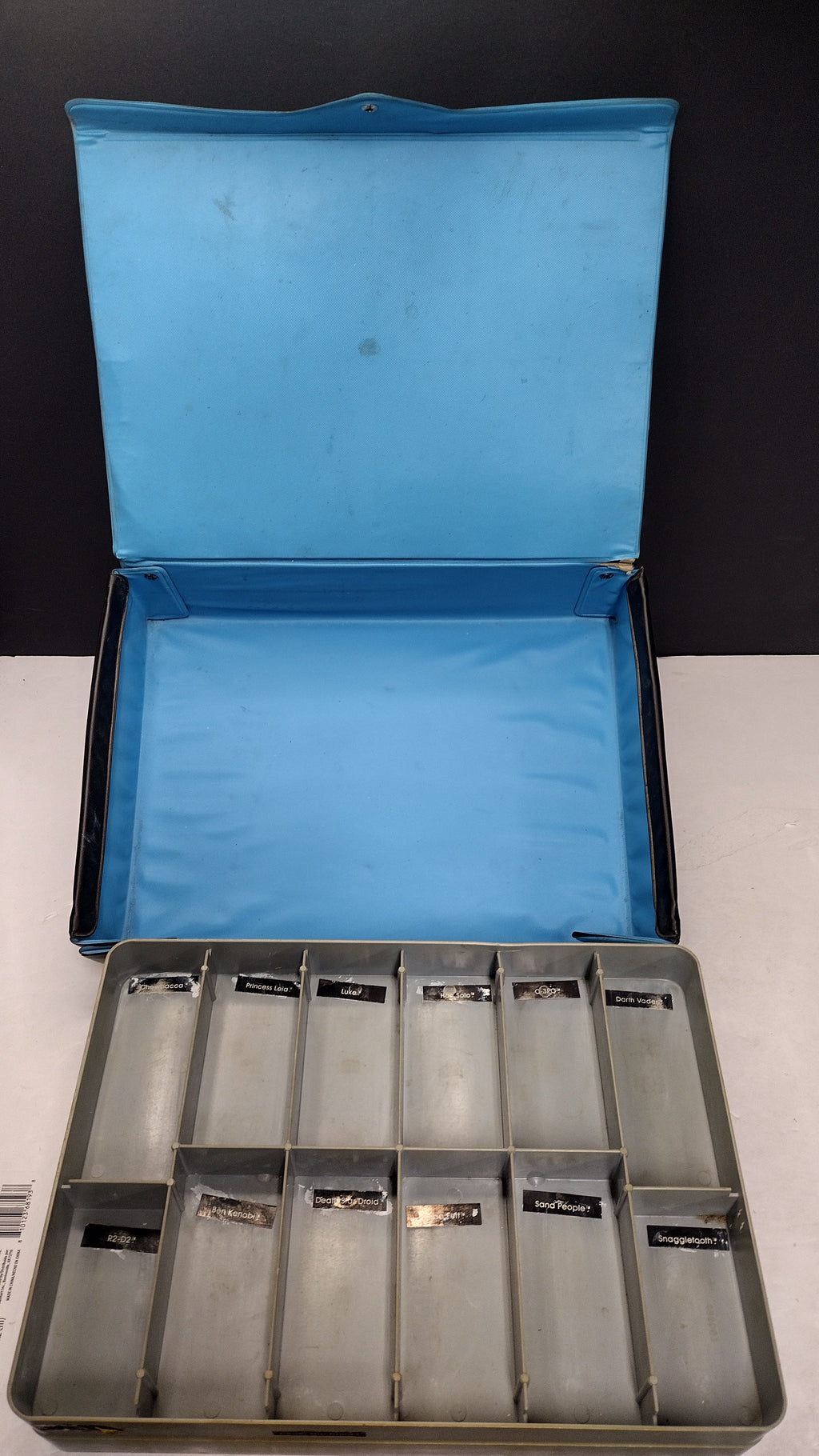 Vintage 1977 Kenner Star Wars Mini-Action Figure Collector's Case (Loose / Vinyl Case with Both Trays)