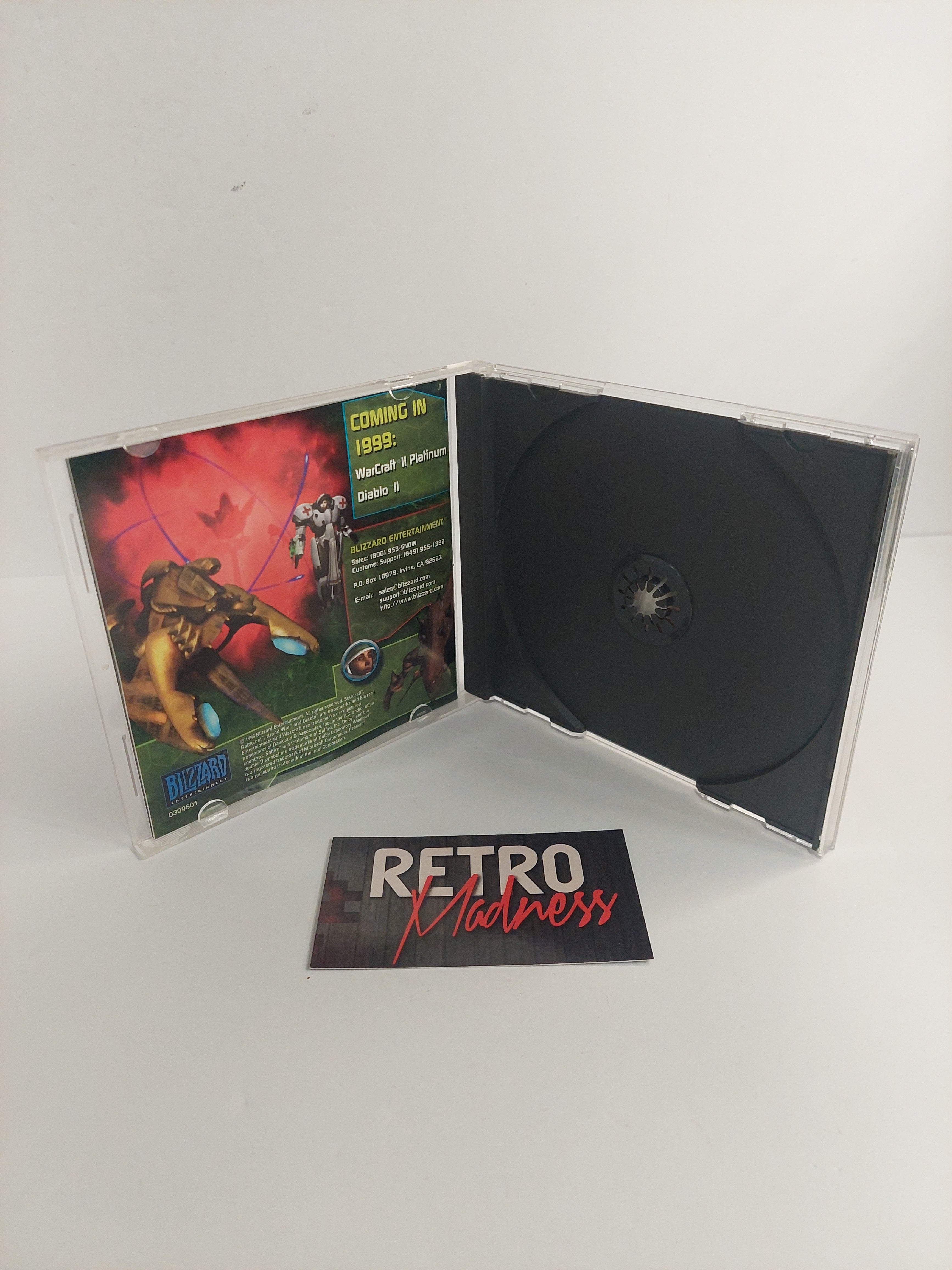Star Craft Expansion Set Brood War Game Case and Manual ONLY PC CD-ROM
