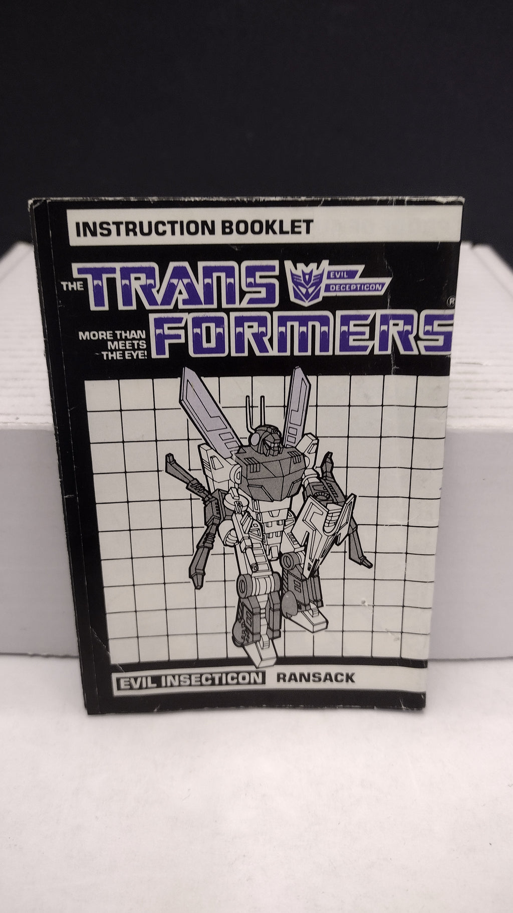 Vintage 1985 Original G1 Transformers Ransack Instruction Booklet