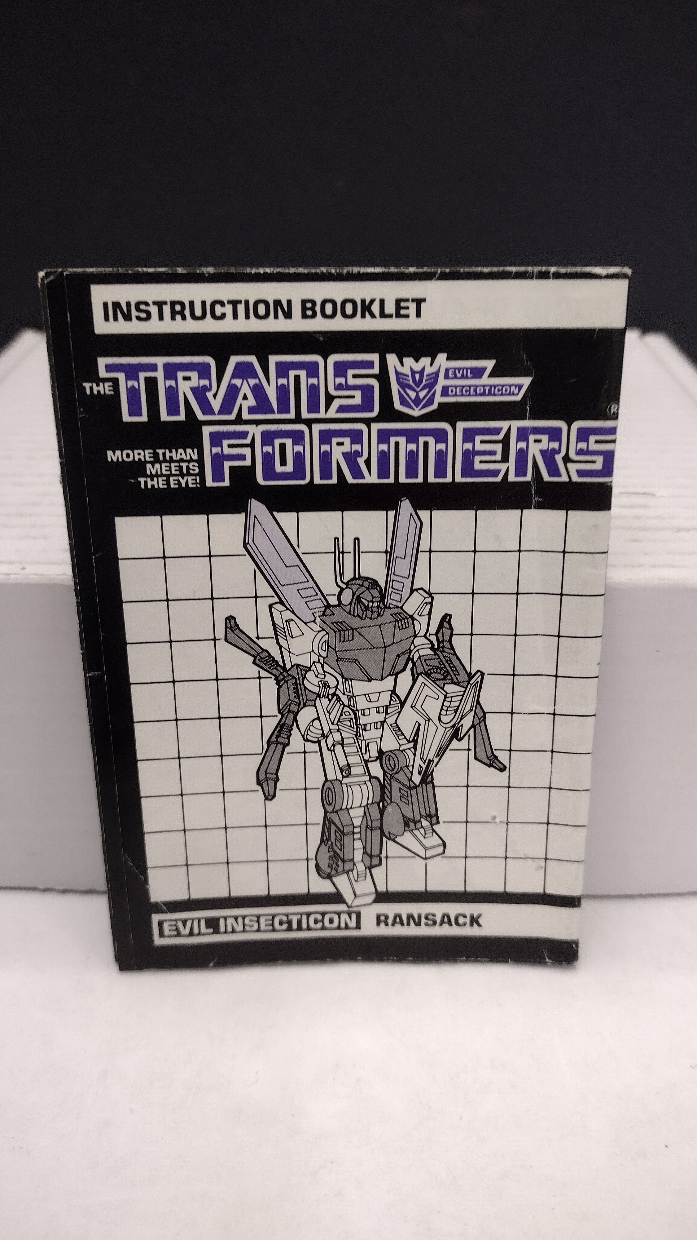 Vintage 1985 Original G1 Transformers Ransack Instruction Booklet