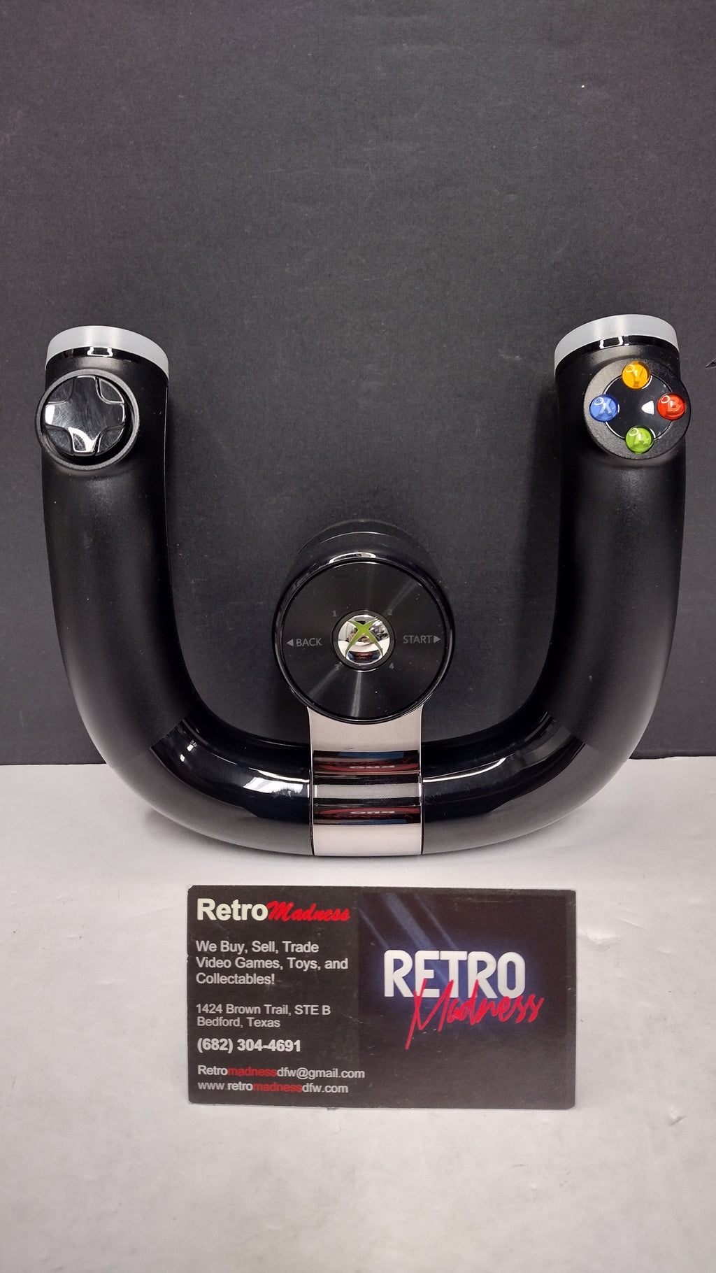 Microsoft Xbox 360- Wireless Speed Wheel Controller Model 1470- Tested Works