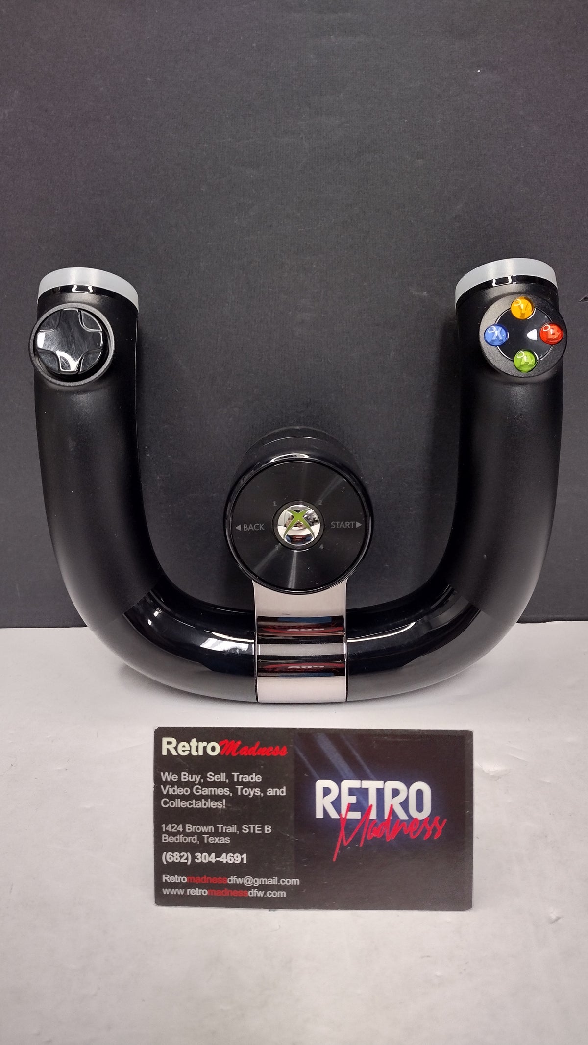Microsoft Xbox 360- Wireless Speed Wheel Controller Model 1470- Tested Works