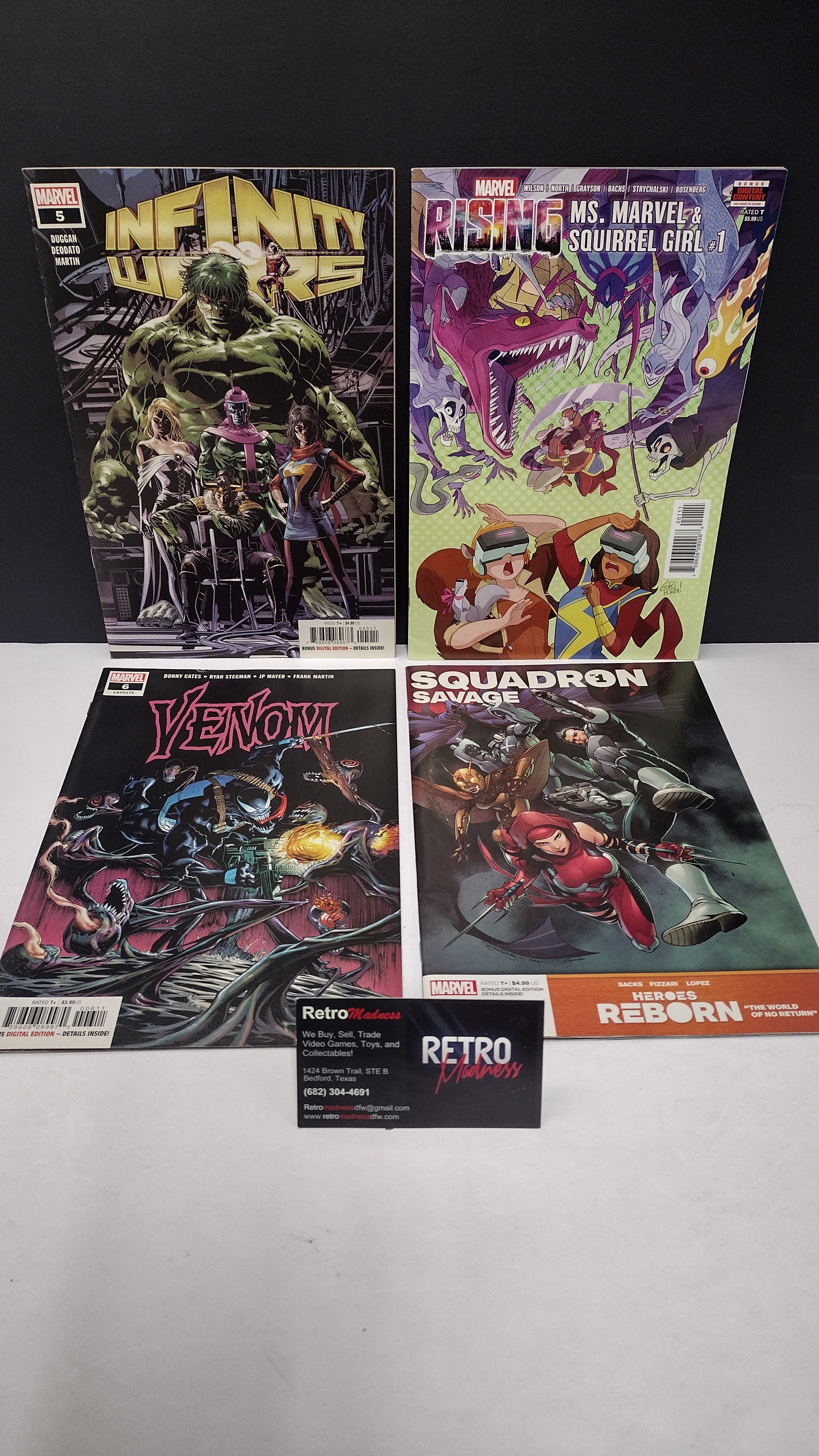 Marvel Comics Modern Era Lot – 4 Book Set - Lot D2 (Brand New / Unread)
