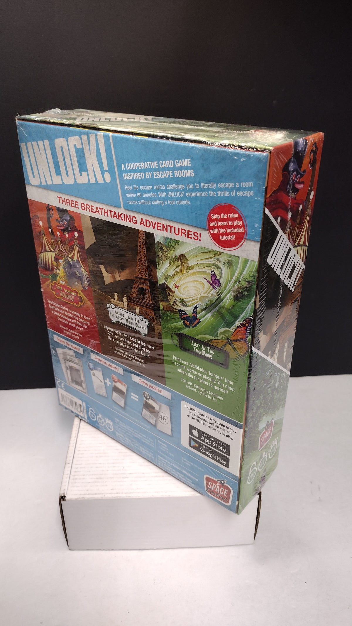 Unlock! Timeless Adventures Escape Room Board Game 3-in-1 Box Set New Sealed