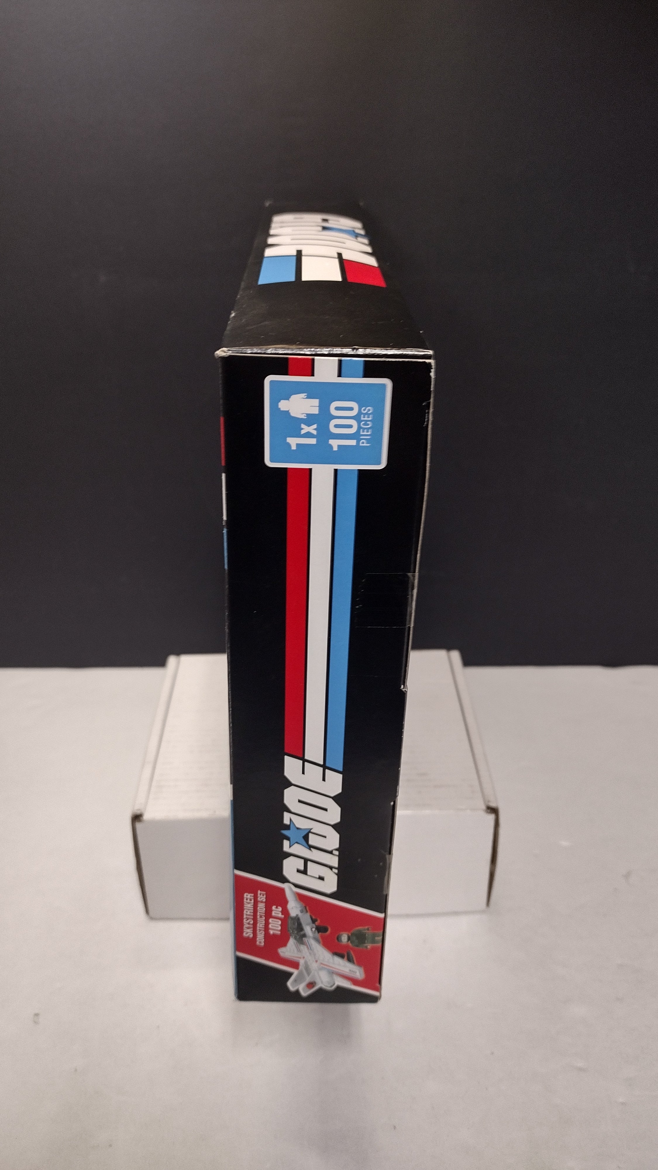 G.I. Joe Hasbro Skystriker Construction Block Set (Model GJ3522-02) NIB – Sealed & Complete (Front Corner Sticker Damage)