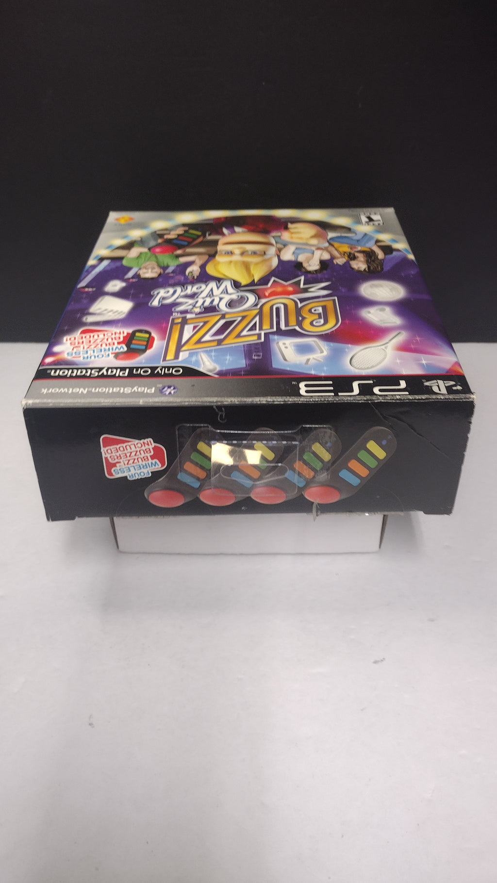 Buzz Quiz World Bundle PS3 Game Wireless Buzzers USB Dongle CIB
